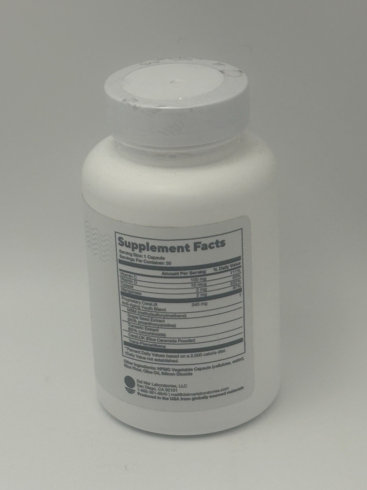 Del Mar Labs – CeraLift – 30 Day Supply – Sealed Expires 10/2026