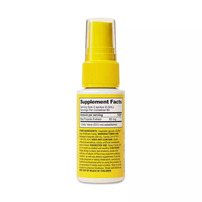 Beekeeper’s Naturals Propolis Immune Support Throat Spray 1.06 fl oz (Pack of 2)