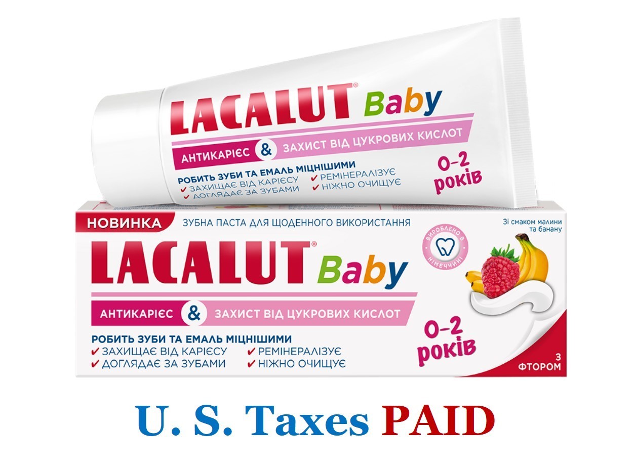 LACALUT Baby Toothpaste 0-2 Years Anti-Cavity Sugar Acid Protection Fluoride