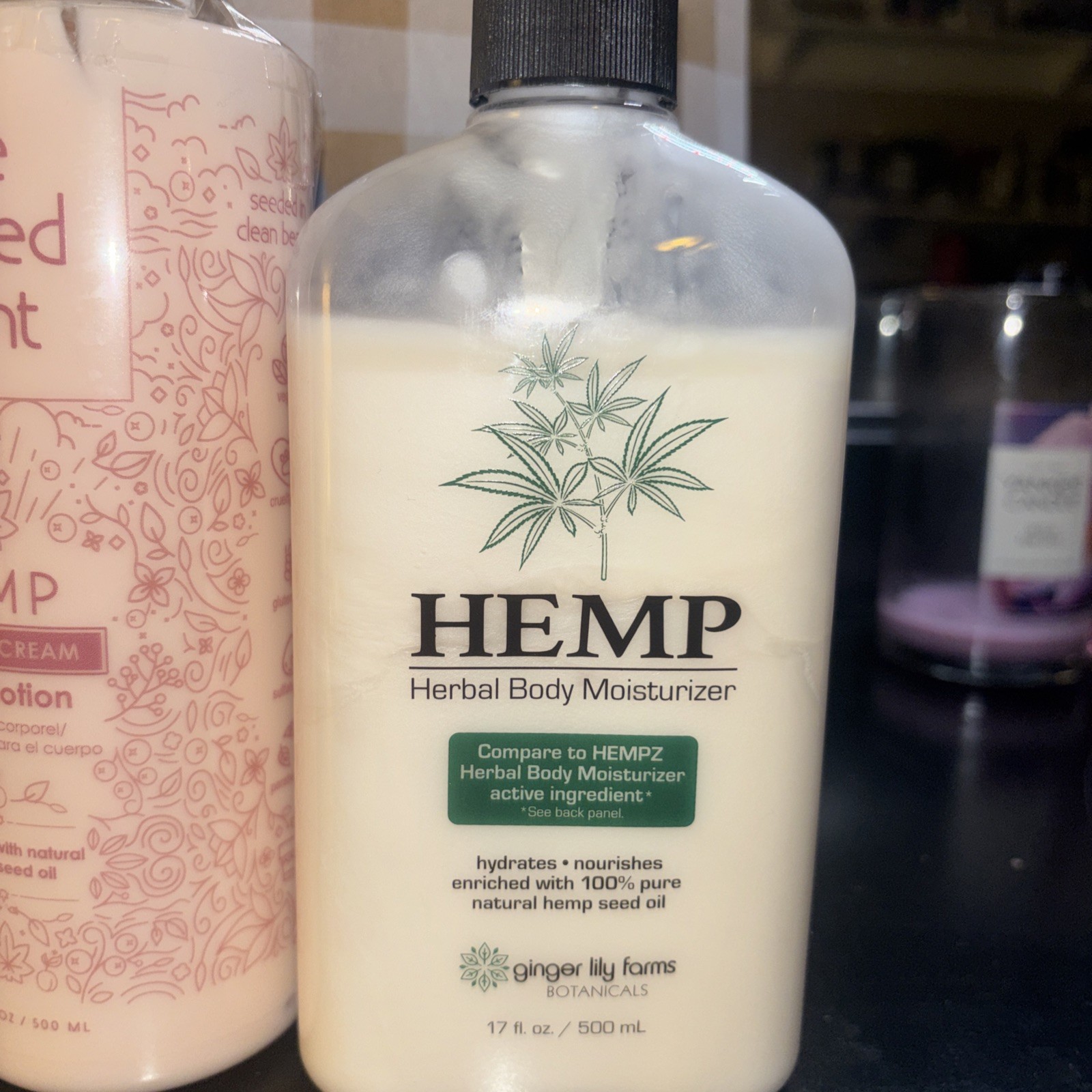 THE POTTED PLANT HEMP & IQ HEMP MOISTURIZERS FULL BODY LOTION VANILLA PLUM LILY