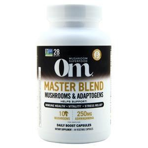 OM Mushroom Superfood Master Blend Mushrooms & Adaptogens Daily Boost Capsules