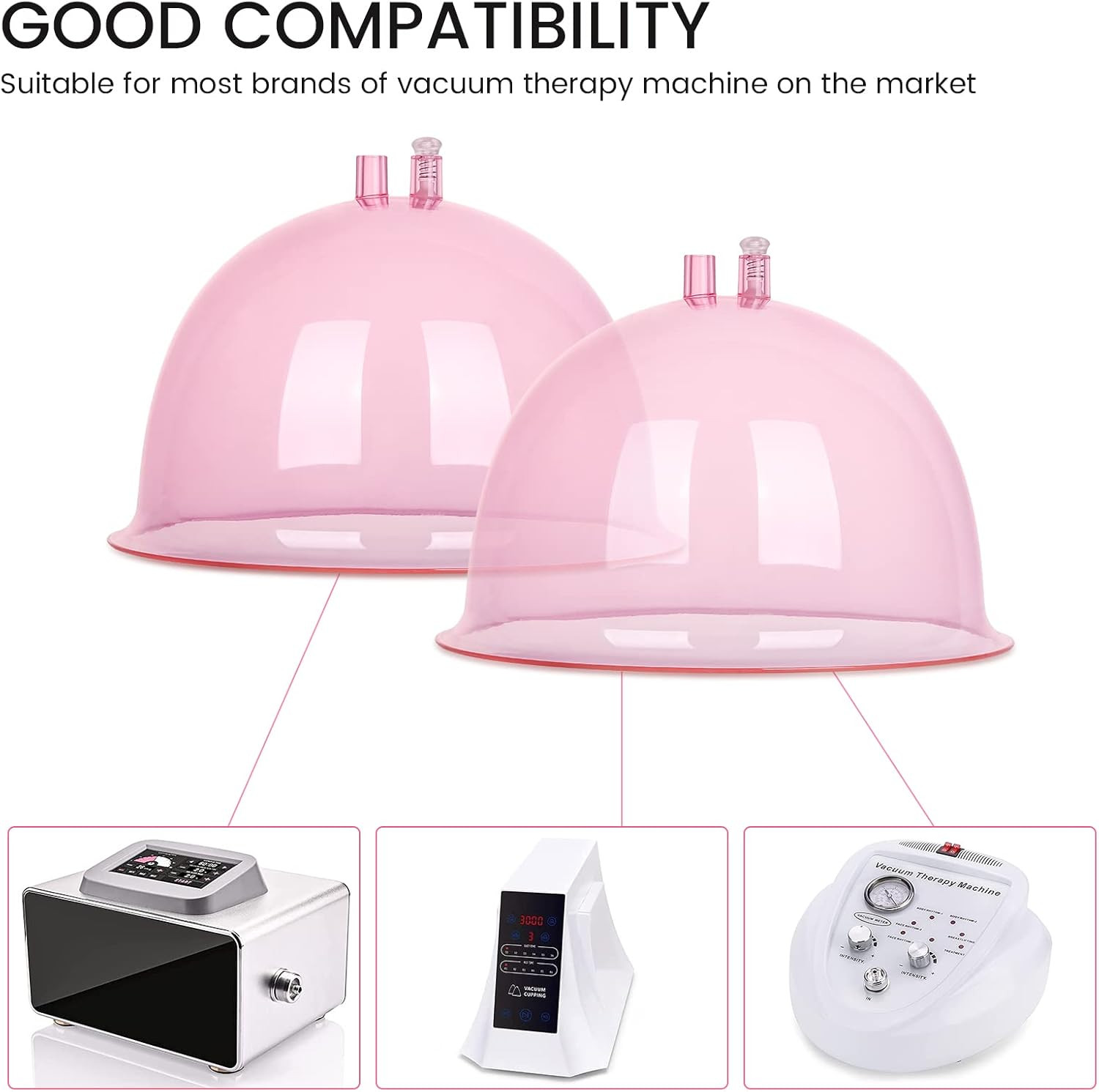 Buttocks Vacuum Cups 210Ml Vacuum Therapy Cupping Machine Accessories Butt Sucti