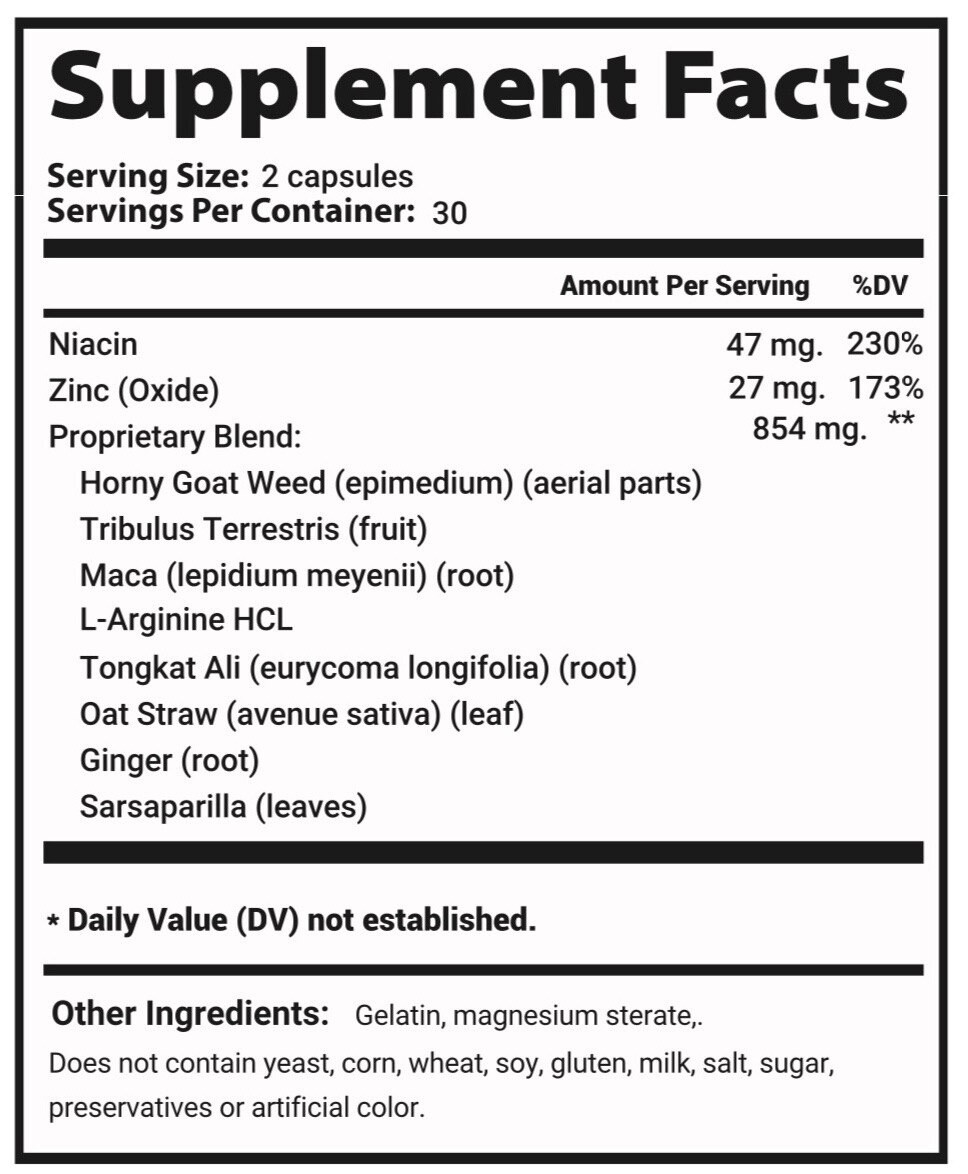 5-Pack Mars Men Capsules – MarsMen for Men Health Capsules – 300 Capsules