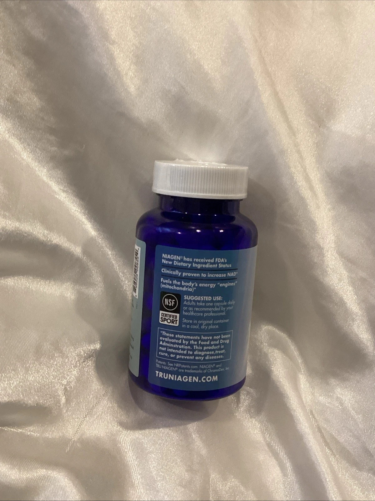 3PCS Tru Niagen Nicotinamide Riboside Chloride 300 mg 90 NR Vegetarian Capsules