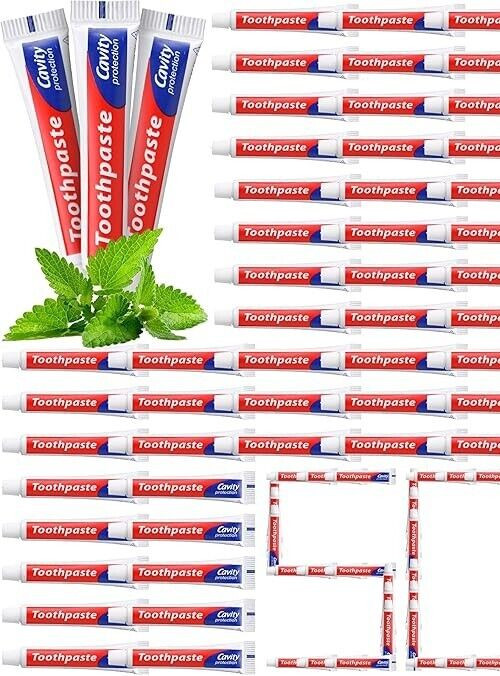(144 TUBES) TP6A MINT FRESH TOOTHPASTE TRAVEL SIZE 0.60 oz CHARITIES/HOTELS