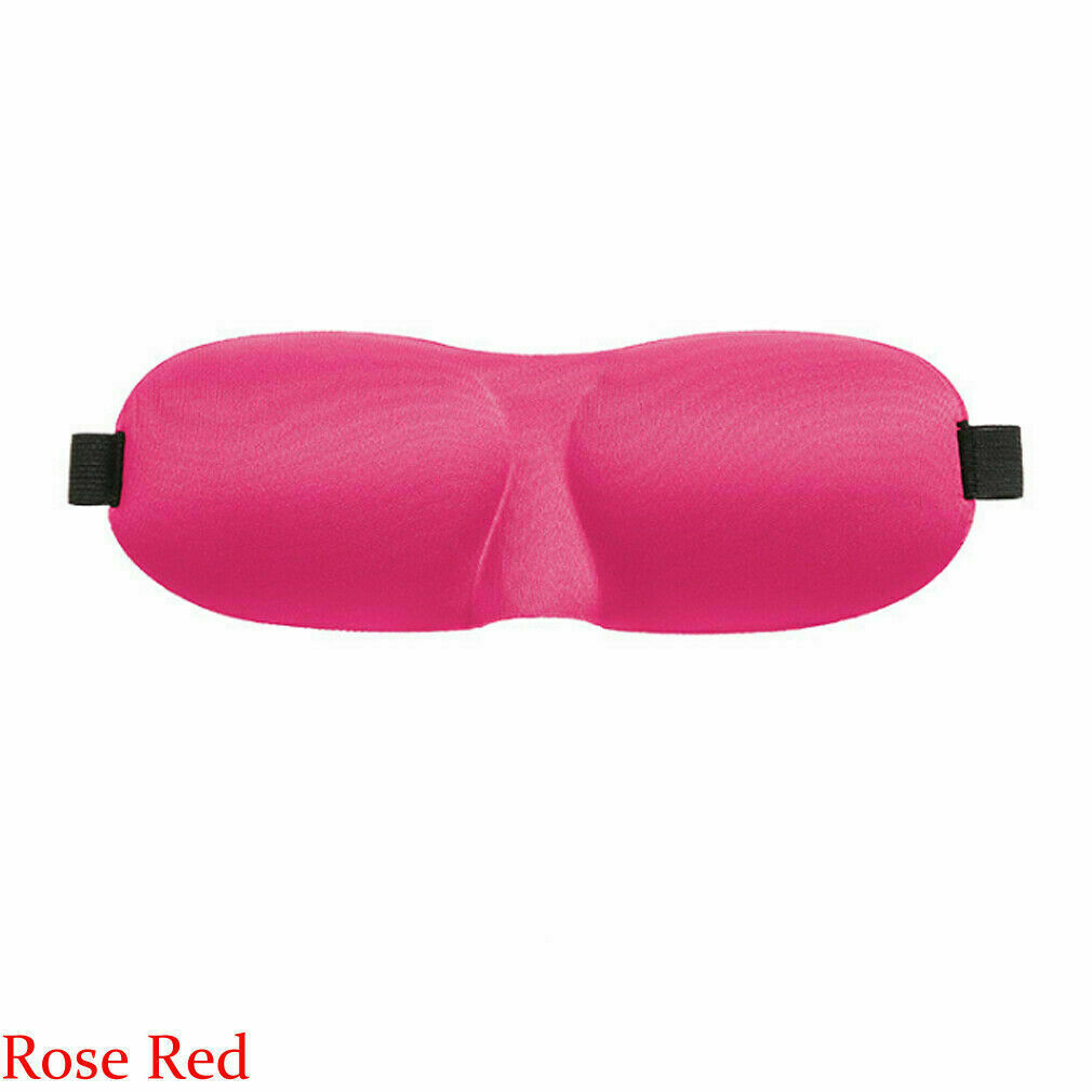 3D Eye Mask Sleep Soft Pad Shade Cover Rest Relax Sleeping Blindfold Travel New