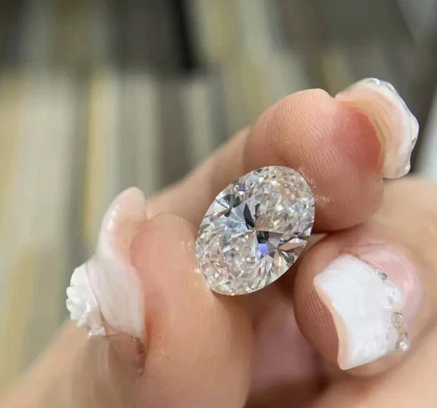 Loose 6.00 Ct Oval Cut Natural D Color Lab Grown CVD Diamond VVS1 Certified