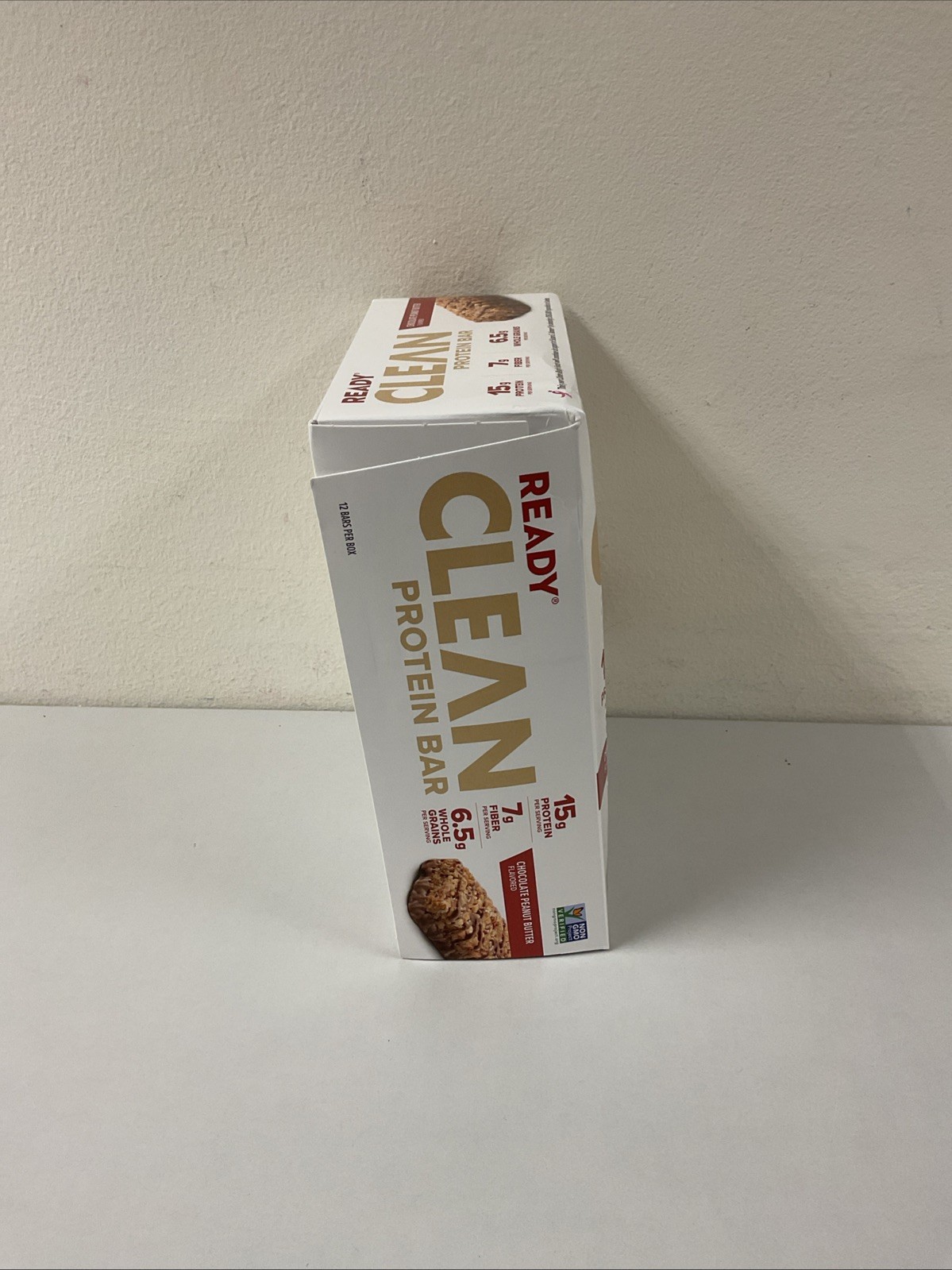 Ready Clean Protein Bar, Chocolate Peanut Butter, 12 Bars, Exp 04/2026, G12