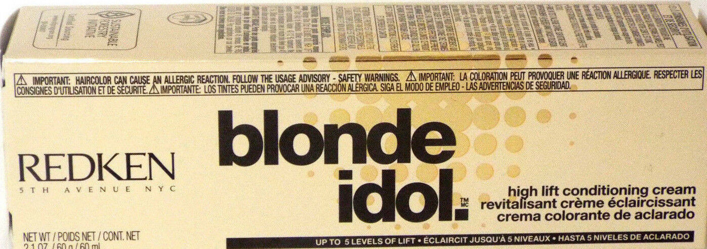 REDKEN BLONDE IDOL High Lift Conditioning Cream Hair Color ~ 2.1 fl. oz.