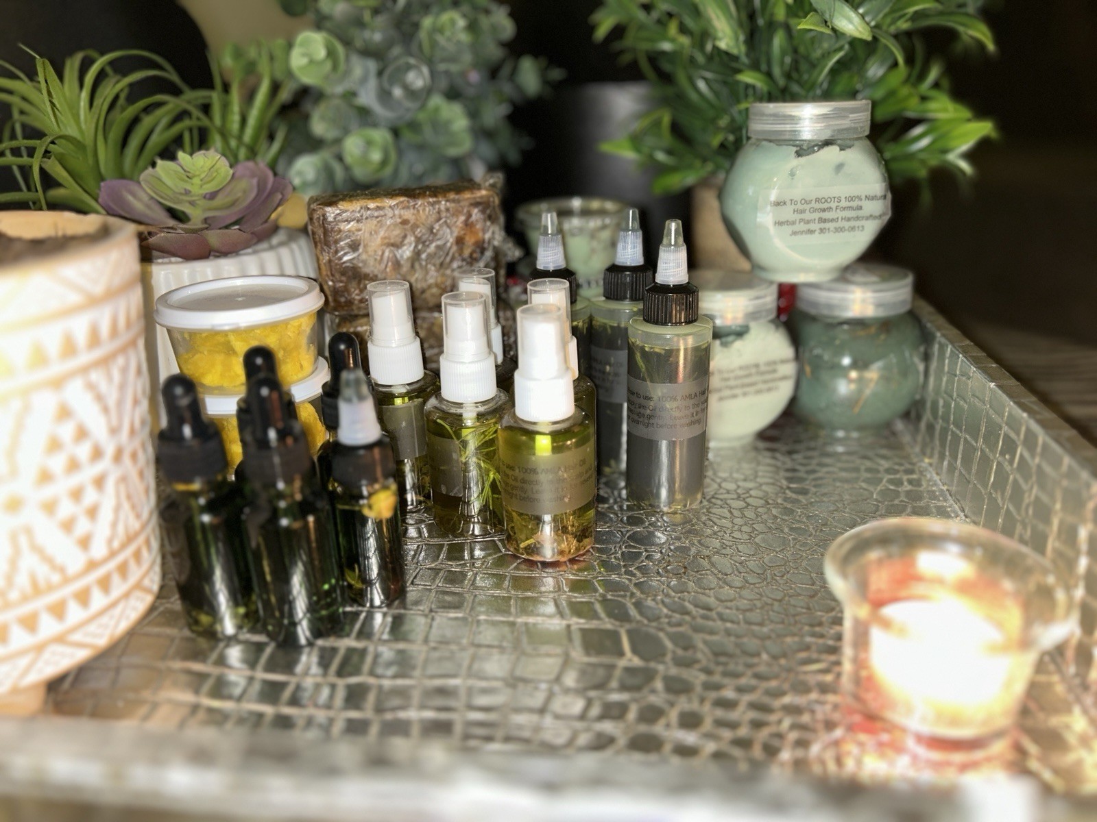 Back To Our ROOTS Amla Hair Oil Spray Bottles