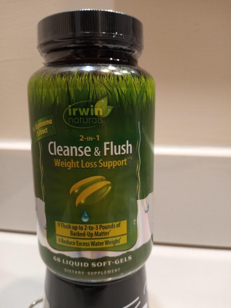 Irwin Naturals 2-In-1 Cleanse & Flush Weight/Water-68 Count-Bonus Buy-10/2025!