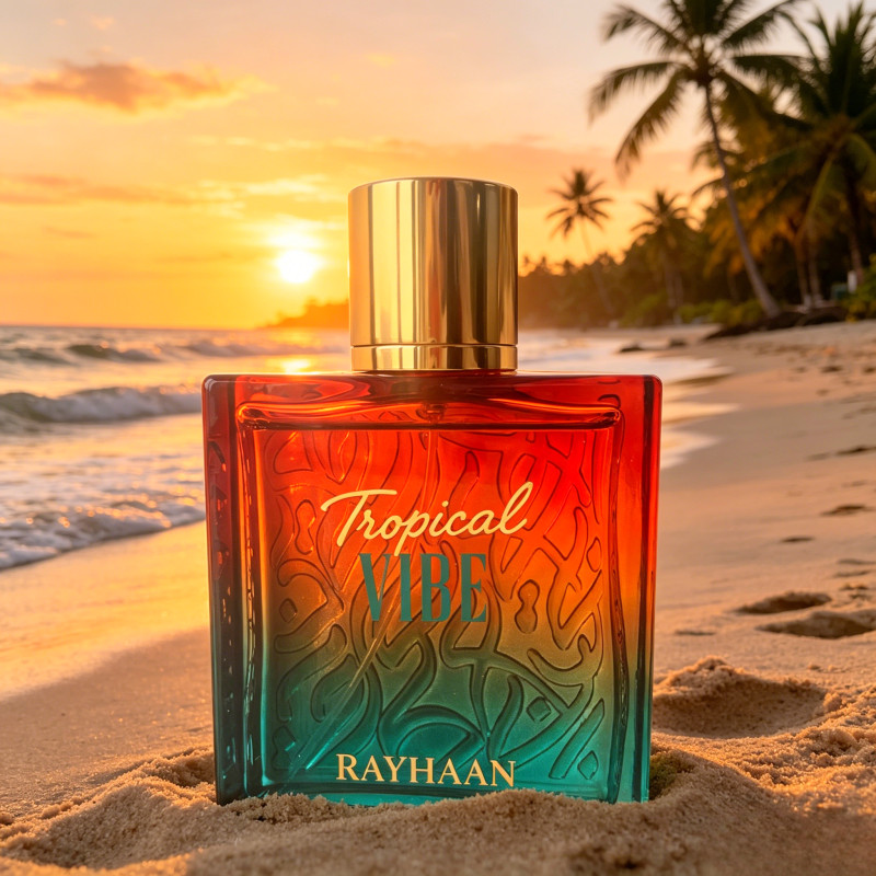 Tropical Vibe – Fruity,Floral,Woody – Eau de Parfum Spray,for Everyone, 3.4oz.