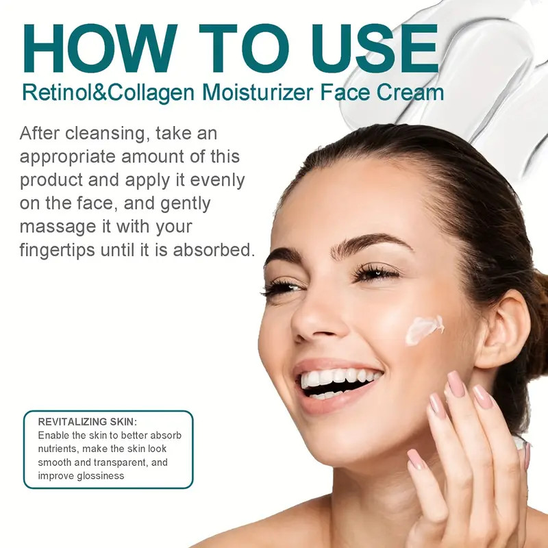 Day And Night Retinol & Collagen Moisturizer Face Cream W Hyaluronic Acid 1.7oz