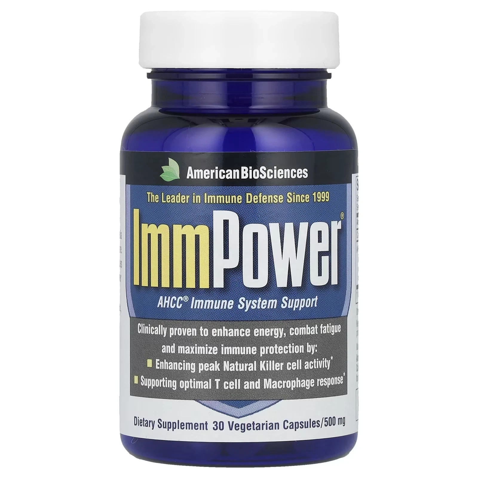 ImmPower® AHCC®, 500 mg, 30 Vegetarian Capsules