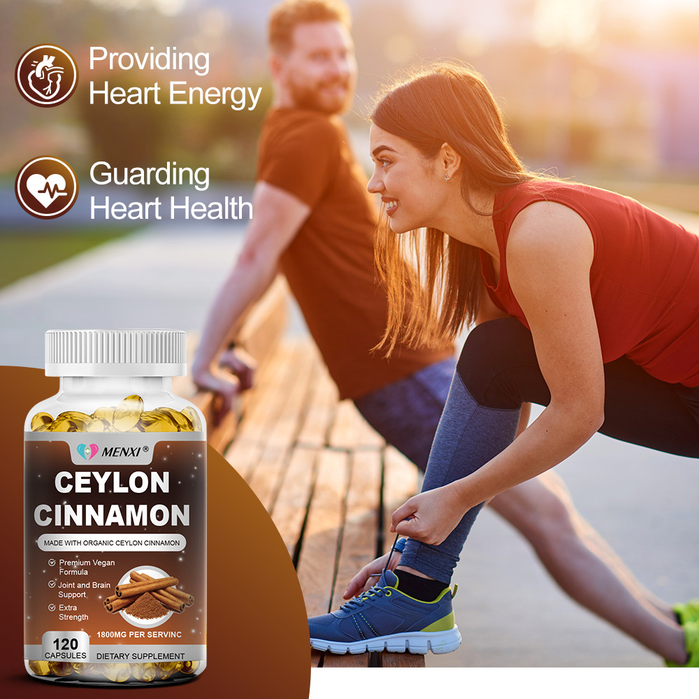 Organic 1800mg Ceylon Cinnamon 240 Capsules Highest Potency Blood Sugar Support