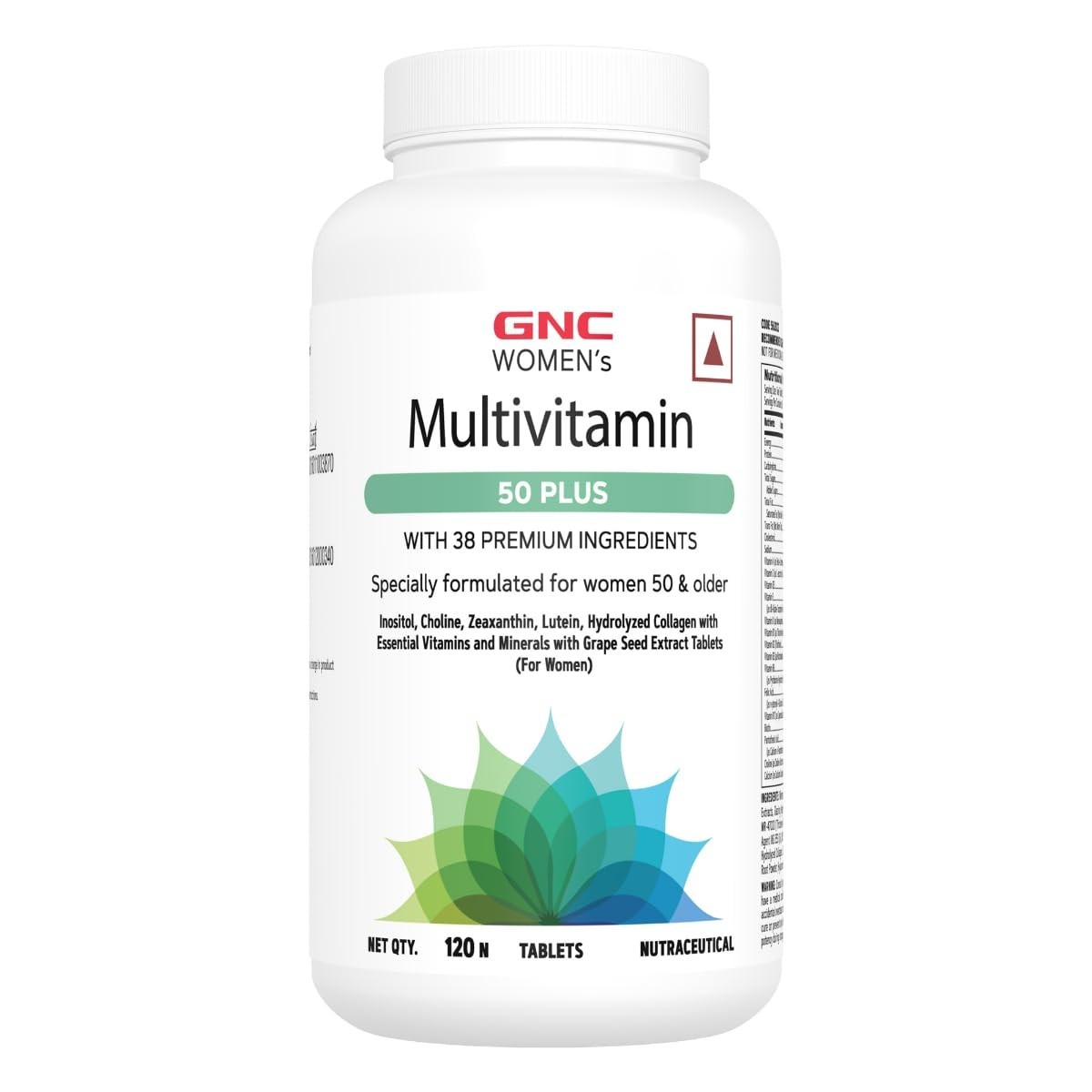 GNC Women’s Multivitamin 50 Plus | 120 Tablets | 38 Premium Ingredients