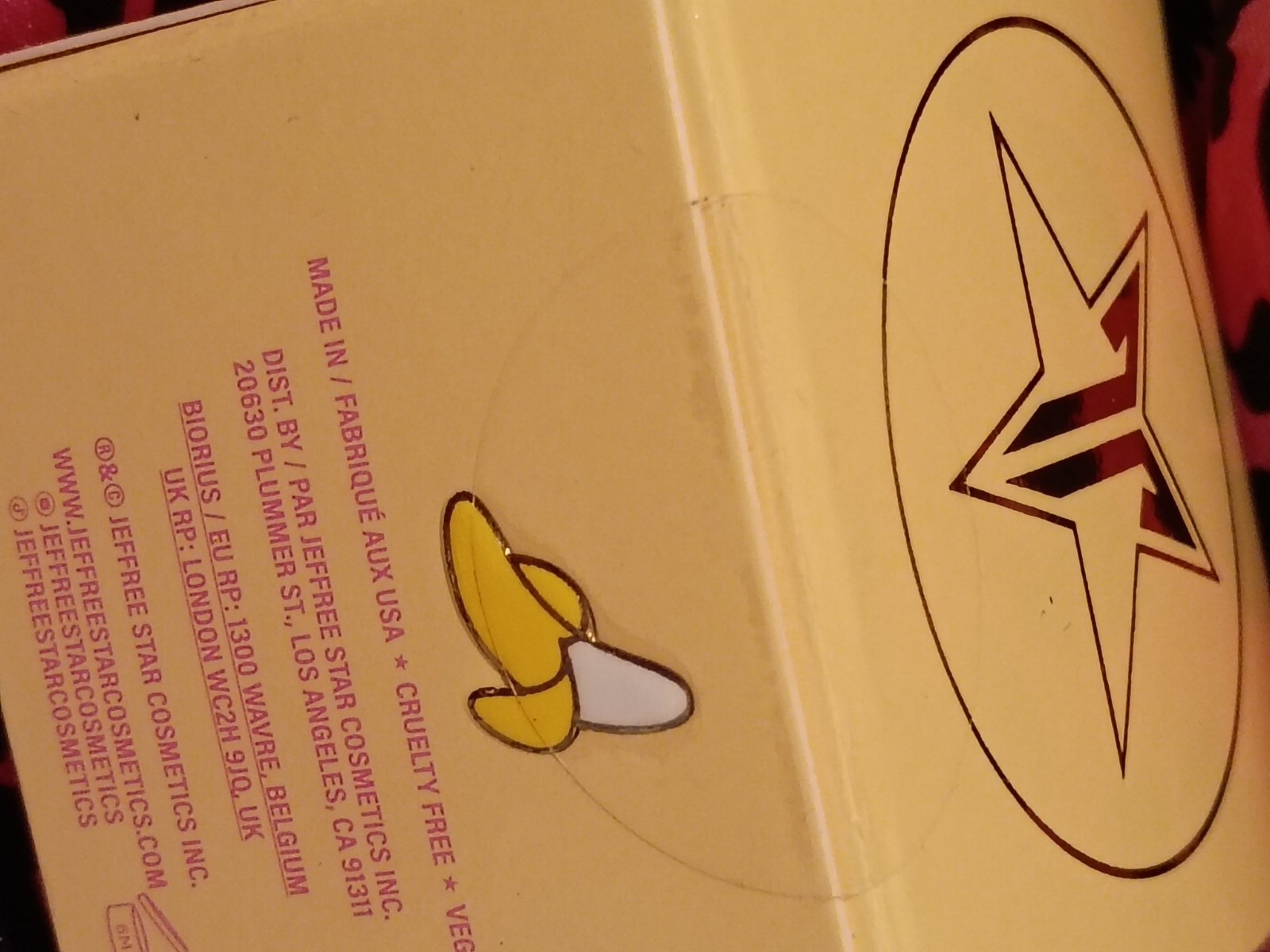 Jeffree Star Skincare Velour Lip Scrub + Lip Mask Banana Cream Pie 1 oz