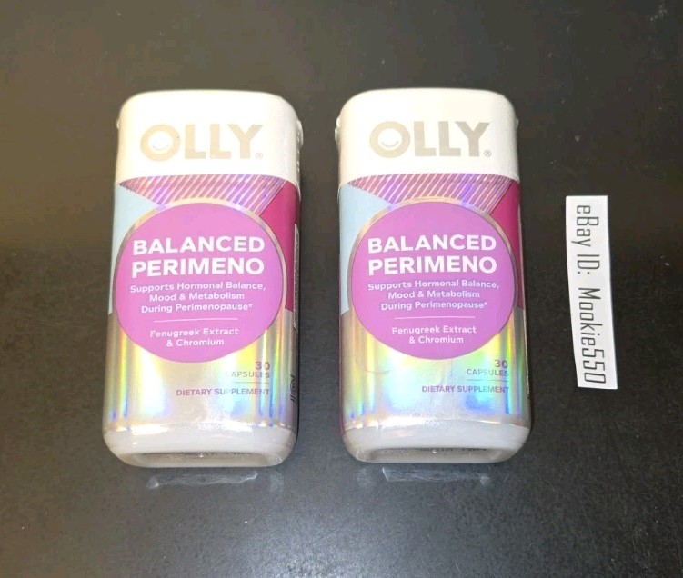 EXP 01/2027! 2 Lot (30ct) OLLY BALANCED PERIMENO 60 Capsules 2 Months Supply!