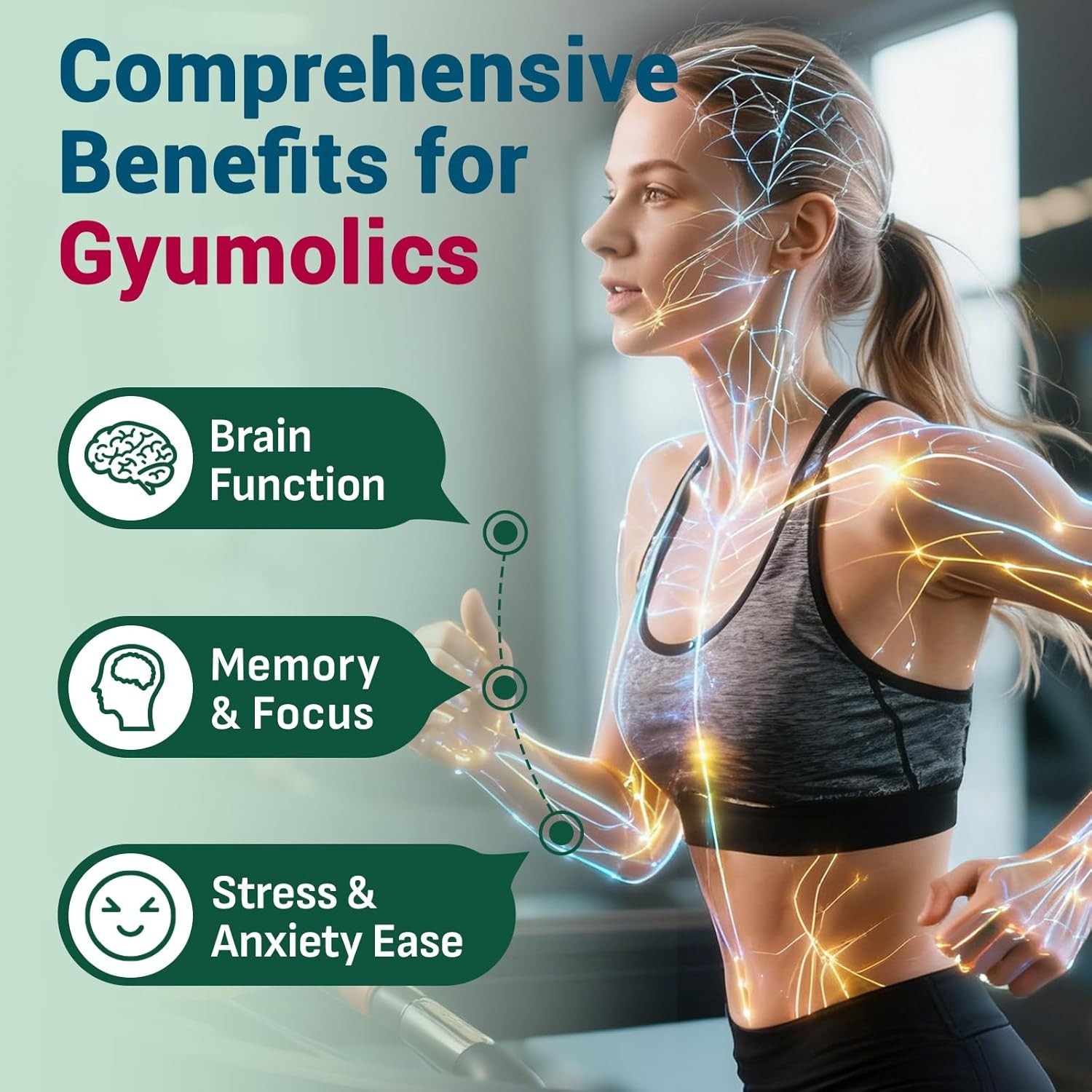 Gyumolics Taurine 2000mg, Amino Acid w/ L-Theanine, Inositol, B6 & B12, 120 Caps