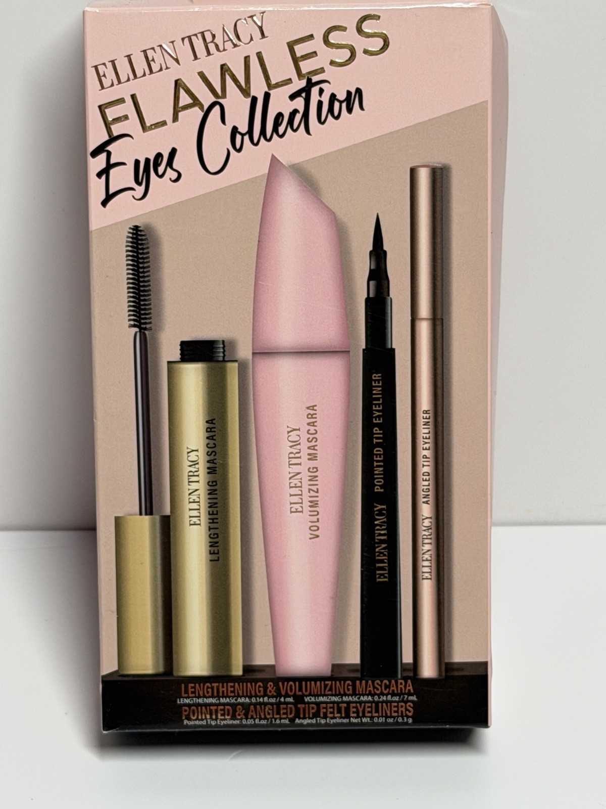 Ellen Tracy Flawless Eyes Collection Lengthening & Volumizing Mascara New