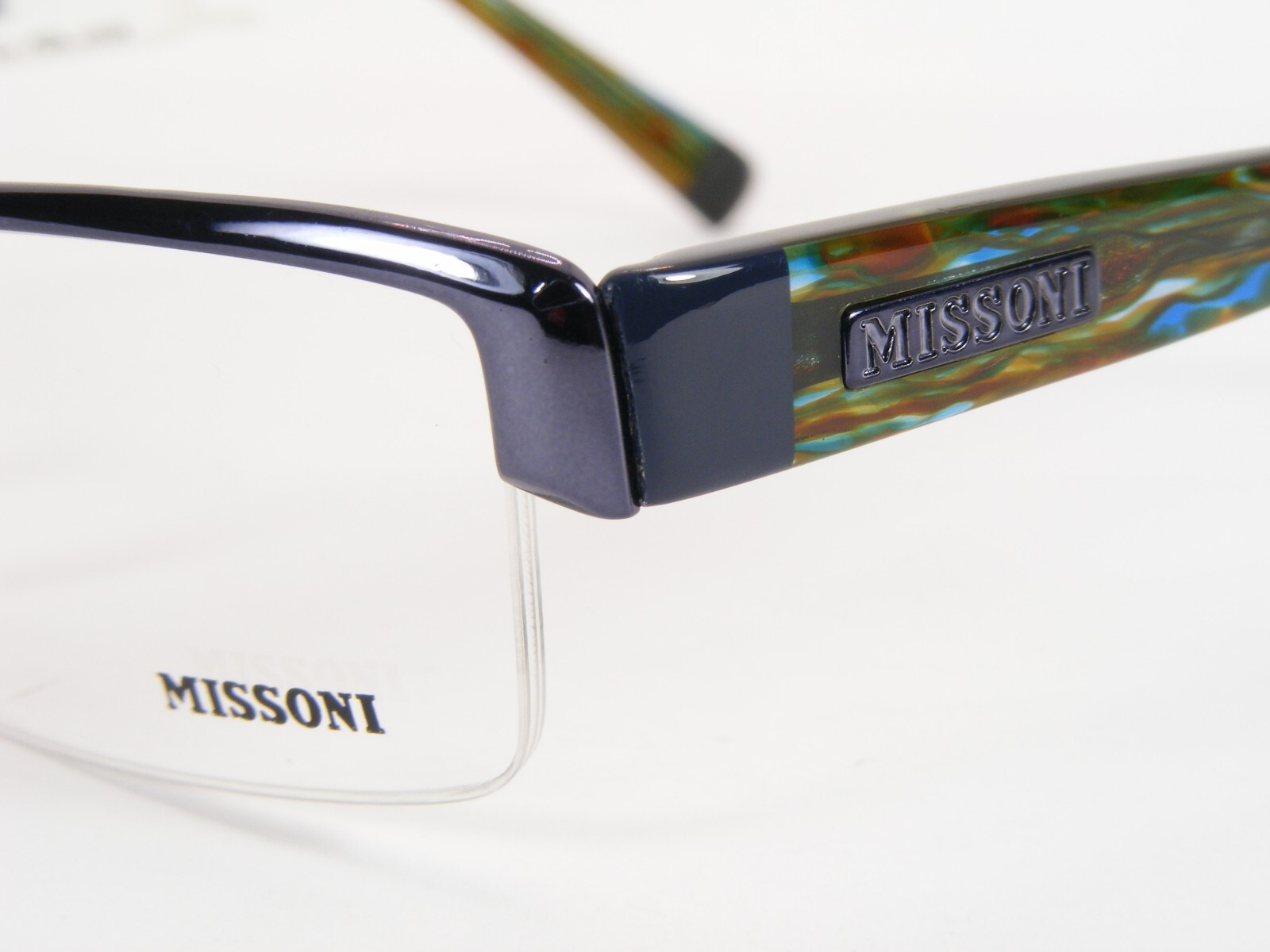 MISSONI MI01904 Dark Blue Purple / Multicolor UNIQUE RARE EYEGLASSES 54-18-140mm