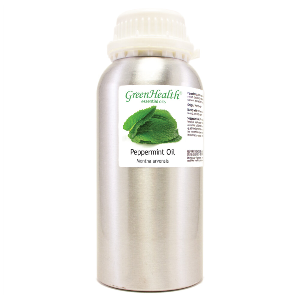 16 fl oz Peppermint Essential Oil Pure Natural in High Quality Aluminum Bottle
