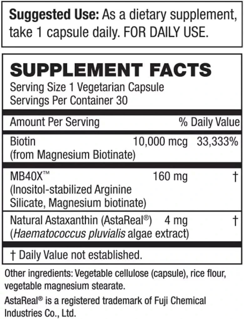 Purity Products My Biotin ProClinical MyBiotin Thicker Hair 90 Capsule