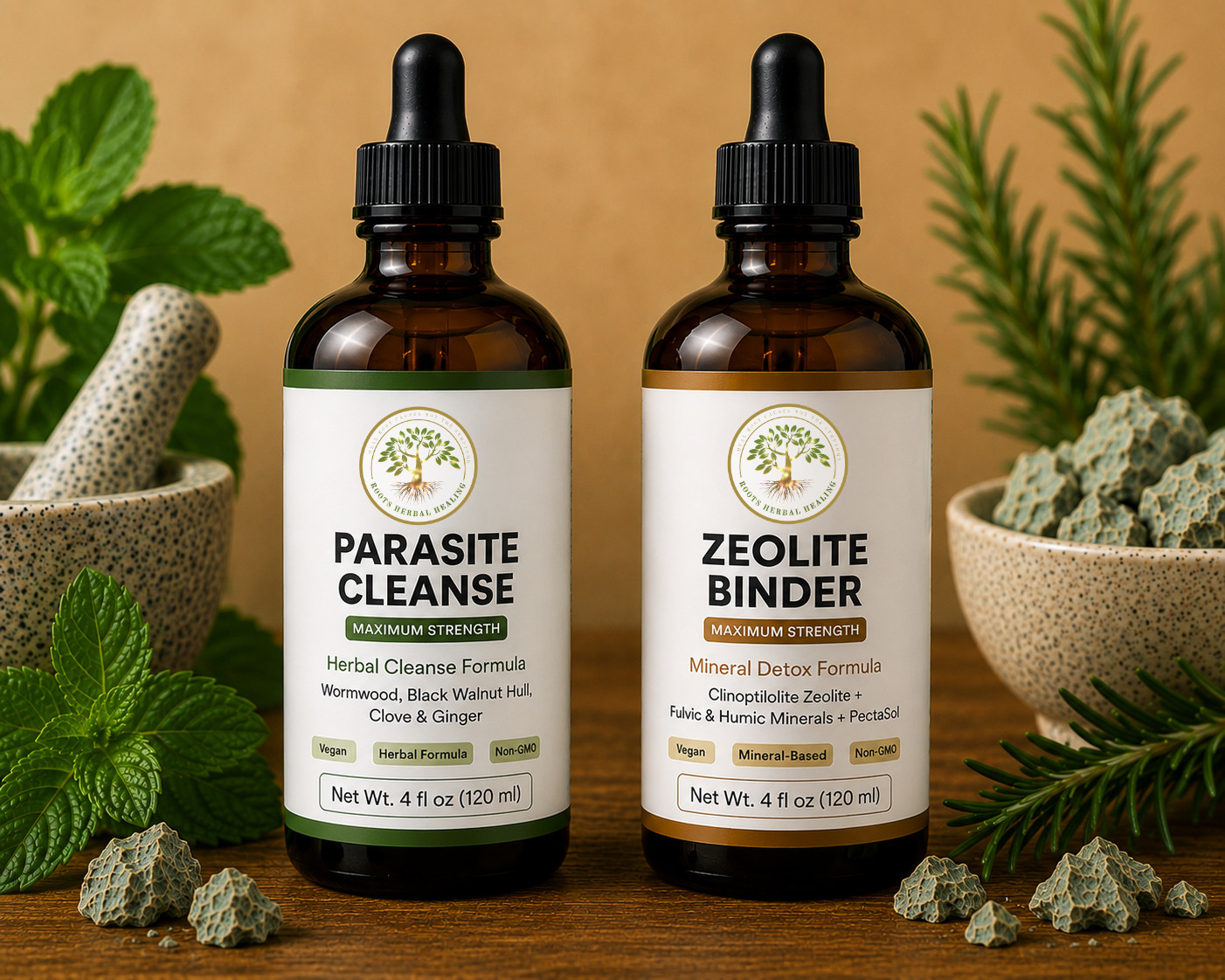 Parasite Cleanse + Zeolite Binder | Maximum Strength Herbal Detox | 2 FOR PRICE