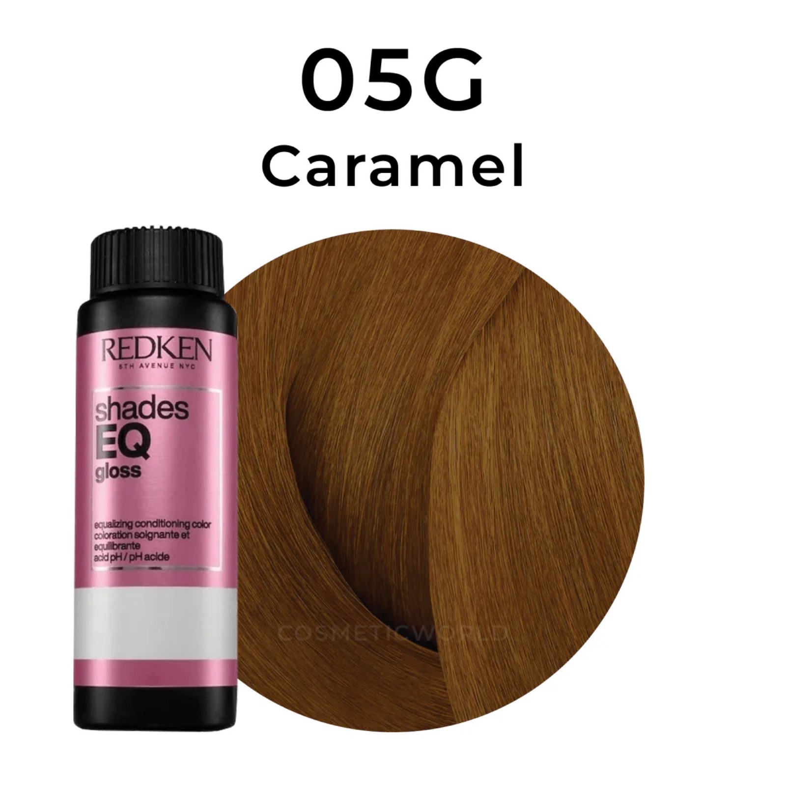 Redken Shades EQ Gloss Demi Hair Color 2 oz 05G Caramel Toner