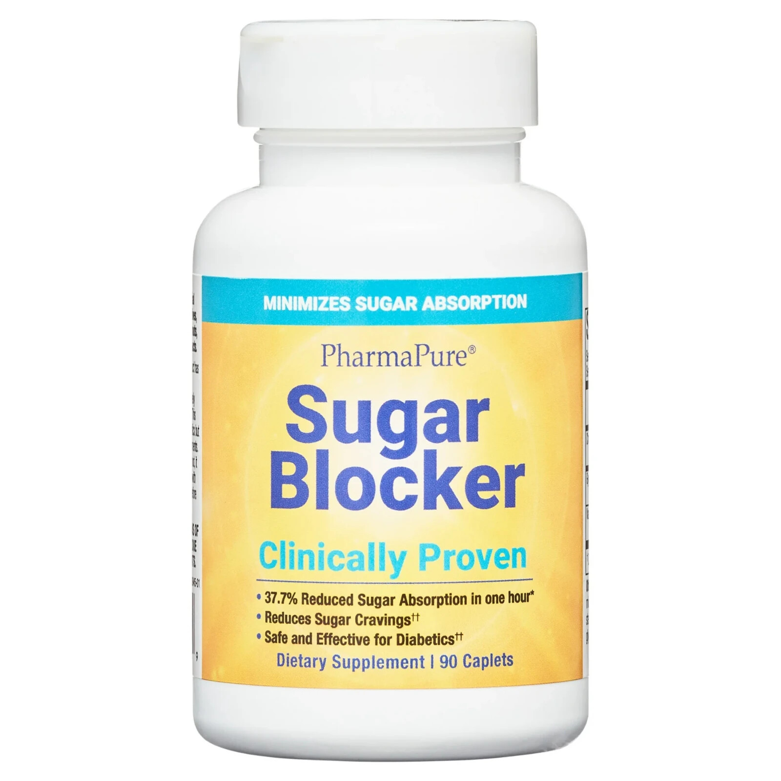 PharmaPure Sugar Blocker Weight Loss Supplement, 90 Capsules Free USA Shipping