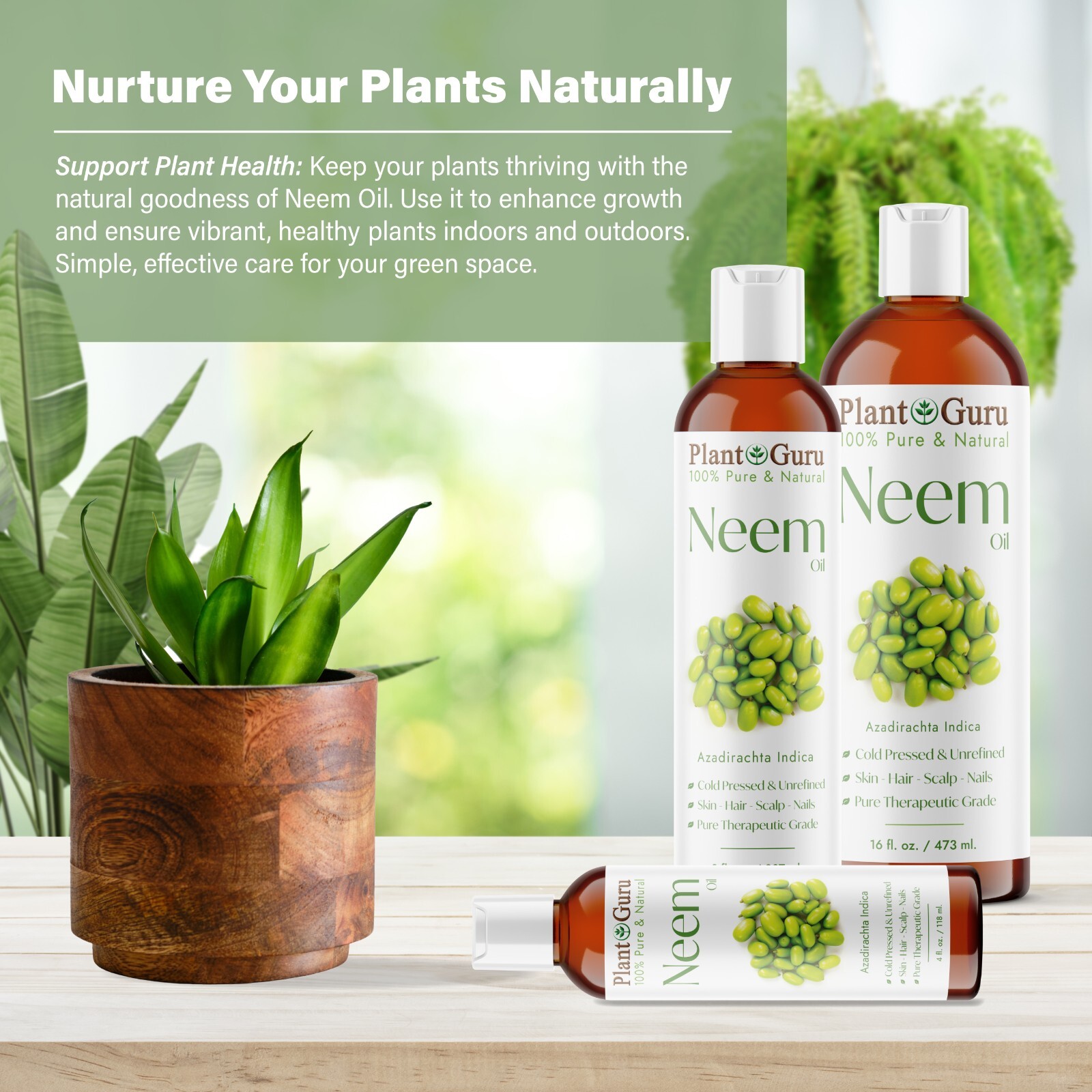Neem Oil Cold Pressed 100% Pure Natural Unrefined Virgin Raw