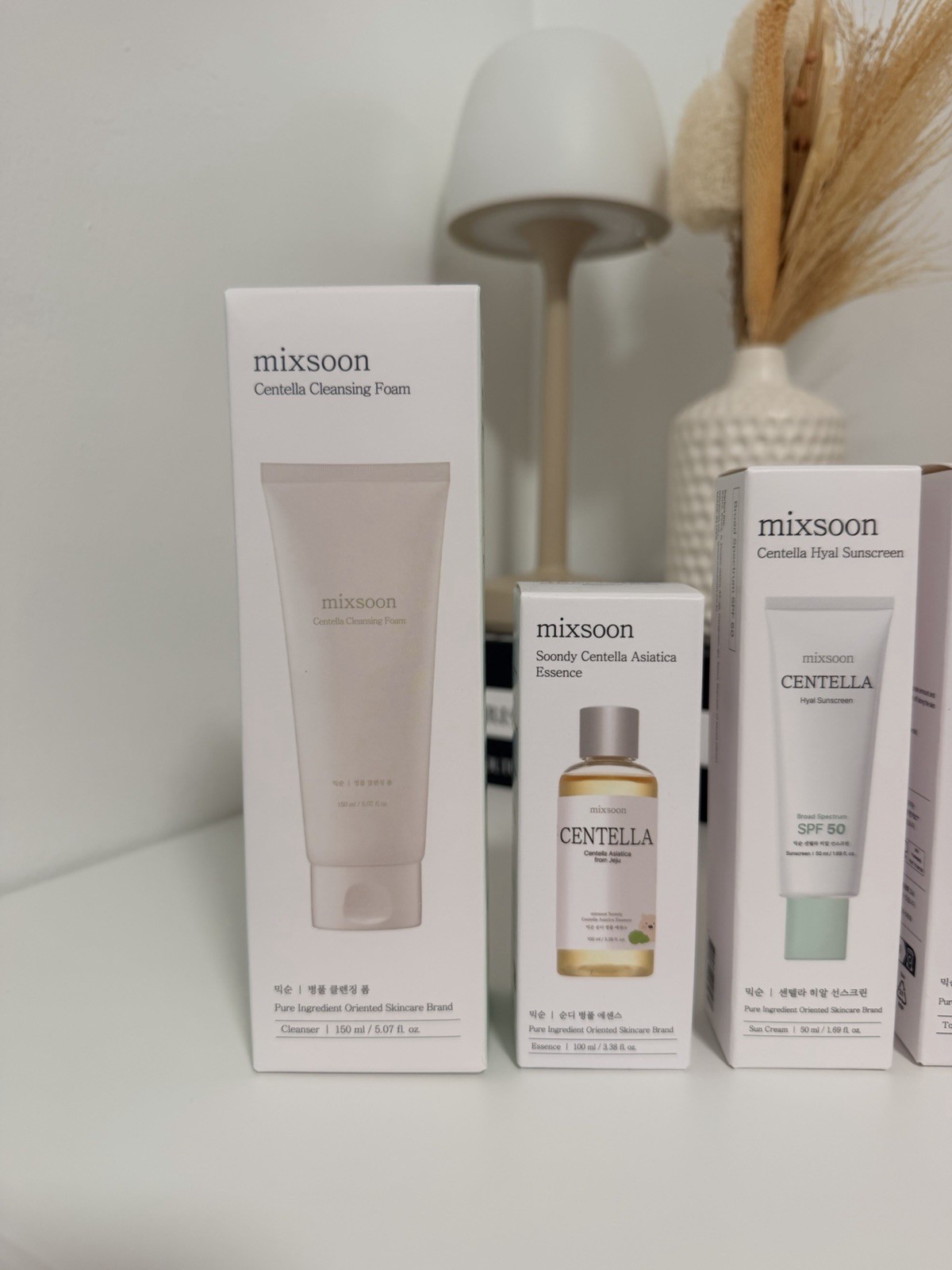 mixsoon Centella Face Set Cleanser Essence Toner Sunscreen BUNDLE (4pcs)