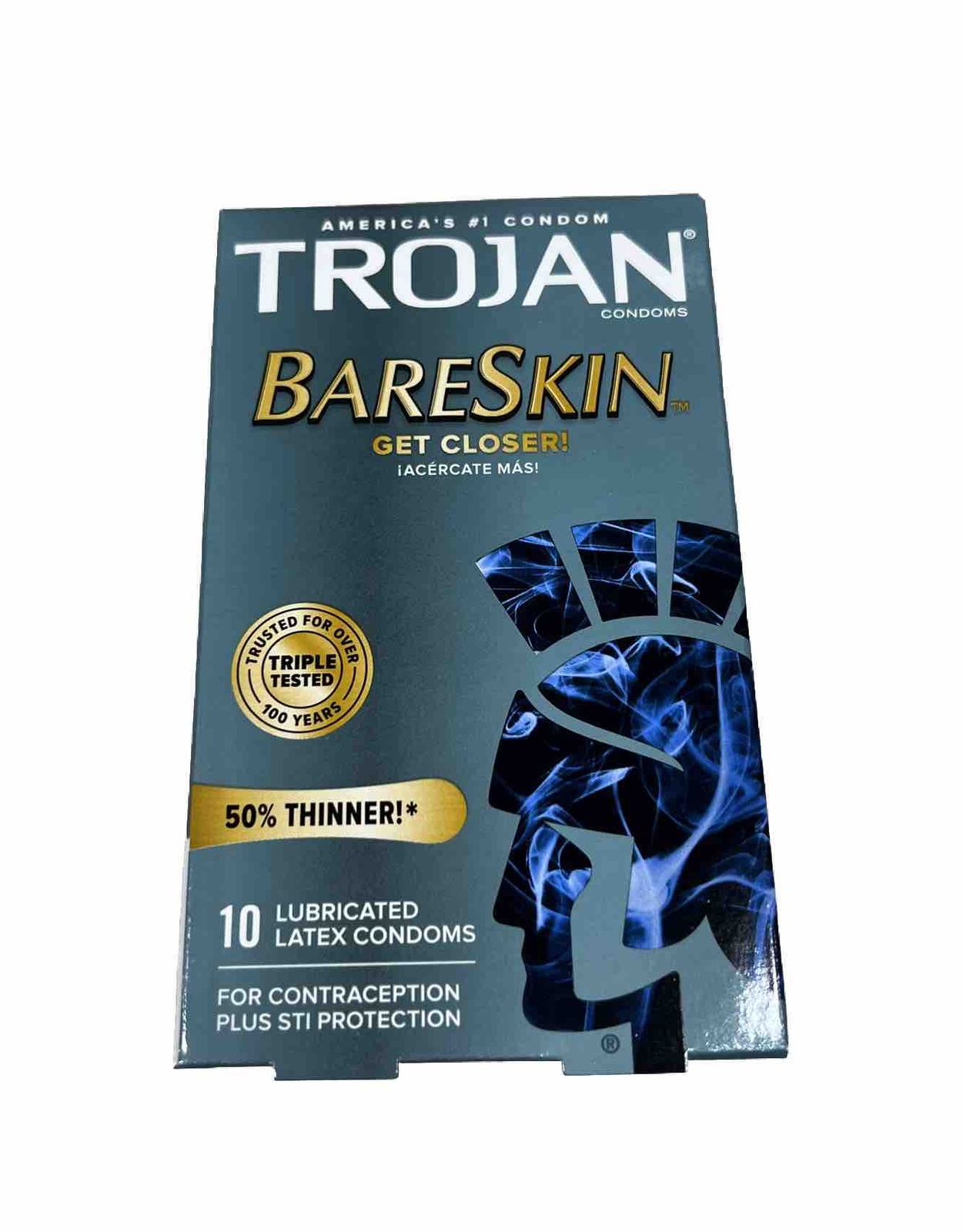 2-PACK Trojan Bareskin Lubricated Latex Condoms 10 Count Each (20 Condoms)
