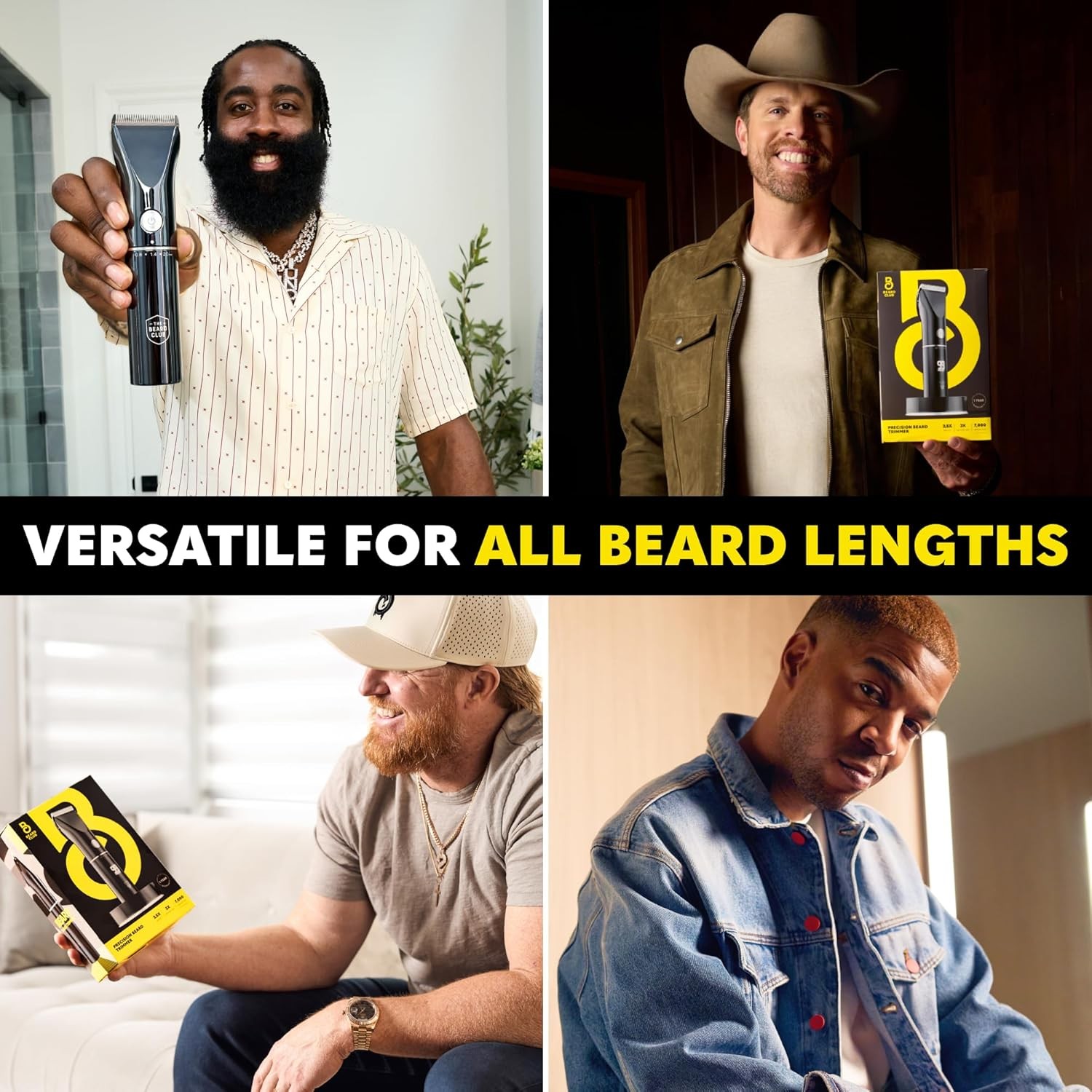 Beard Trimmer for Men – Electric Cordless Rechargeable Beard & Hair Trimmer – Hi