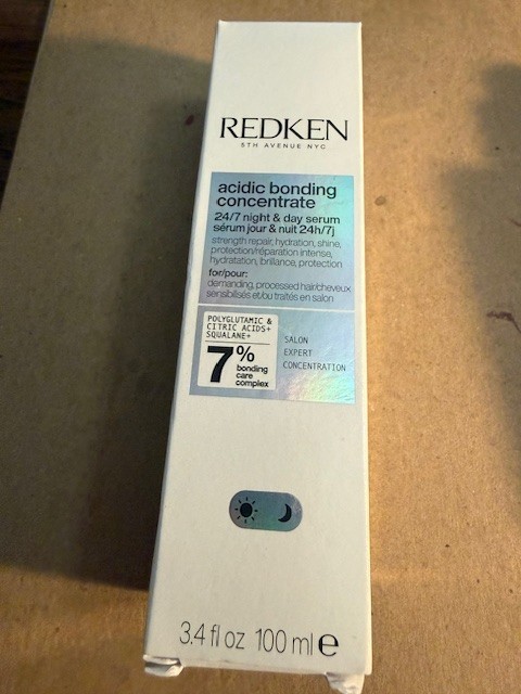 Redken Acidic Bonding Concentrate 24/7 Night & Day Hair Serum 3.4 oz NIB Fr Sh
