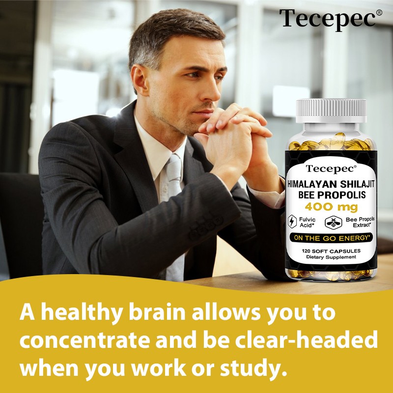 Himalayan Shilaji Bee Propolis 400mg W/ Fulvic Acid Energy Health Immune