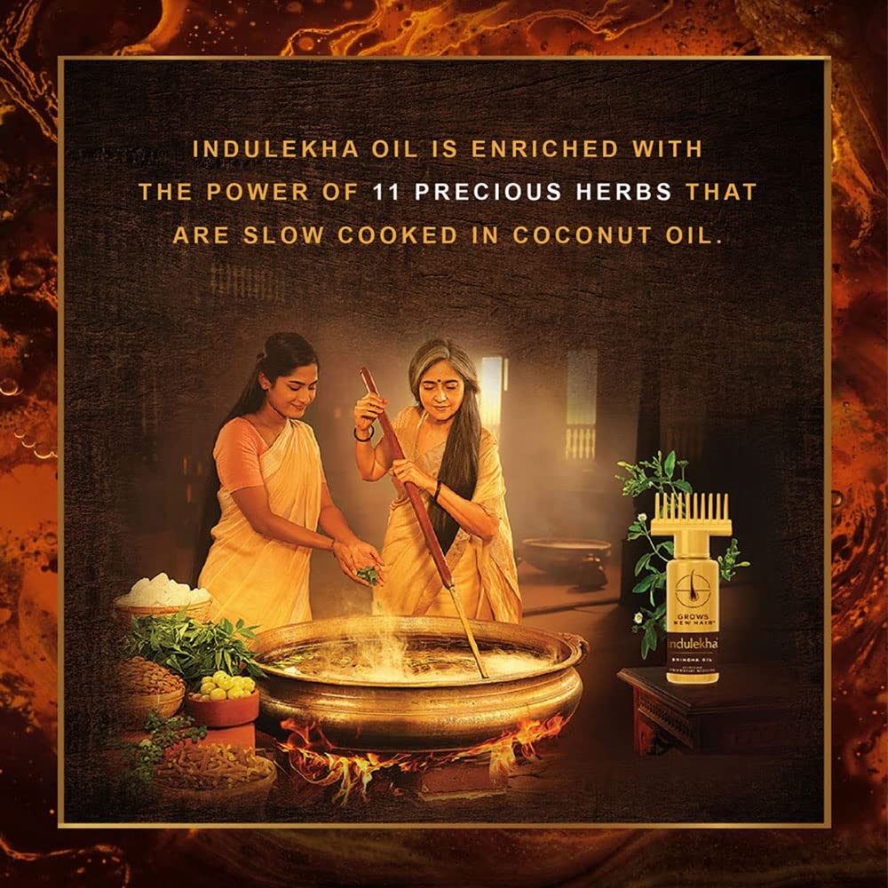 Indulekha Bringha Ayurvedic Hair Oil 50ml Herbal Hair & Scalp Care