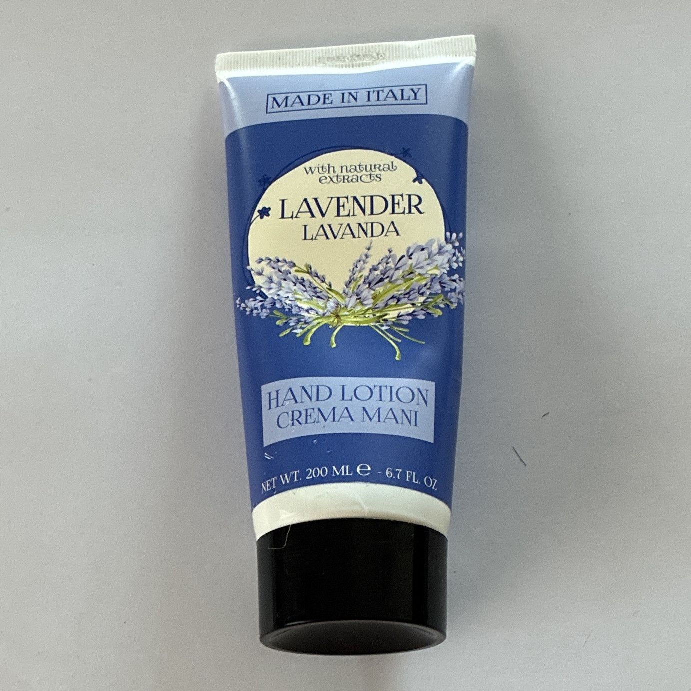 Made in Italy Lavender Hand Lotion 6.7 fl oz/200 mL No Parabens PEG Silicon