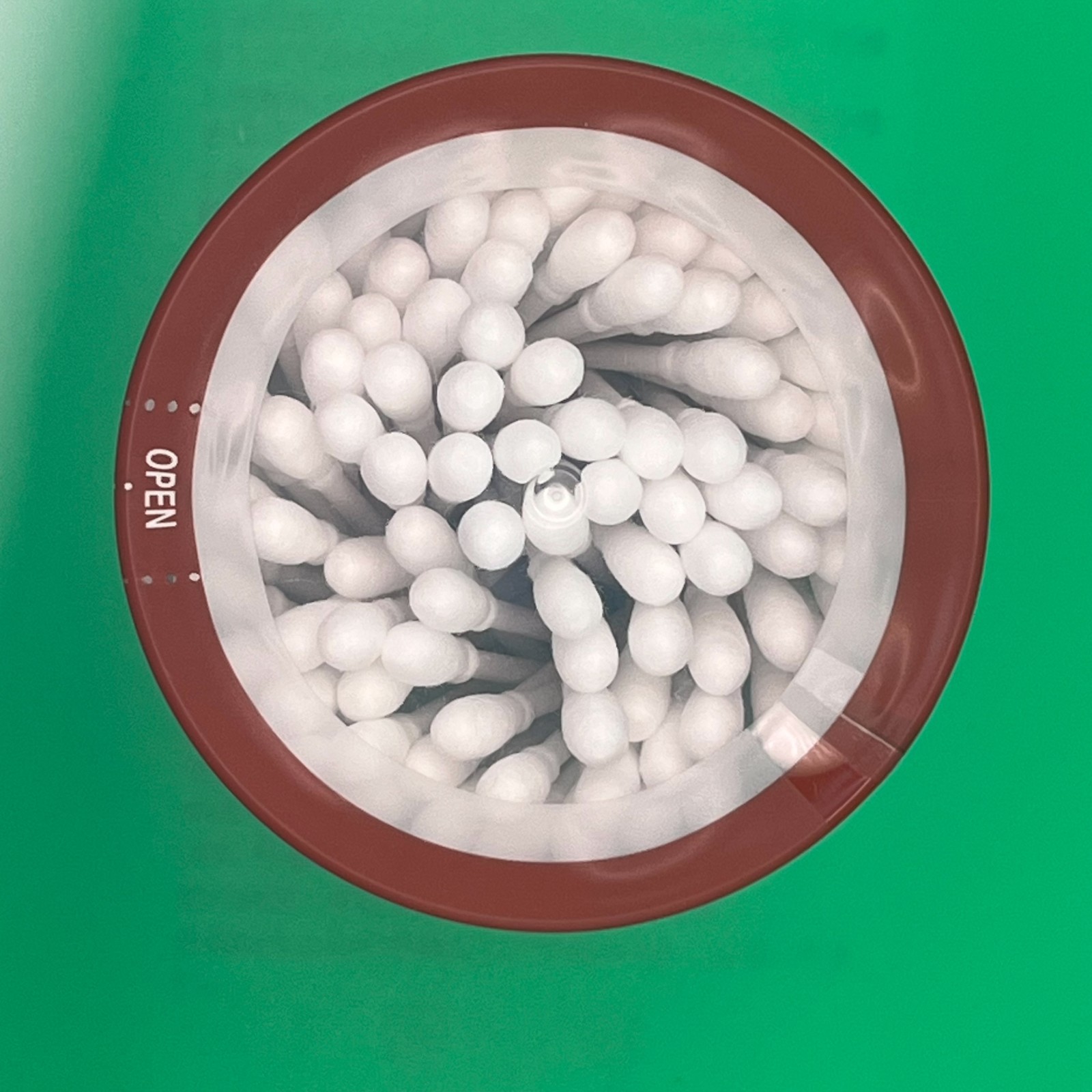 4-Pack DAISO White Cotton Swabs 100pcs×4 Sakura Container Premium Made in Japan