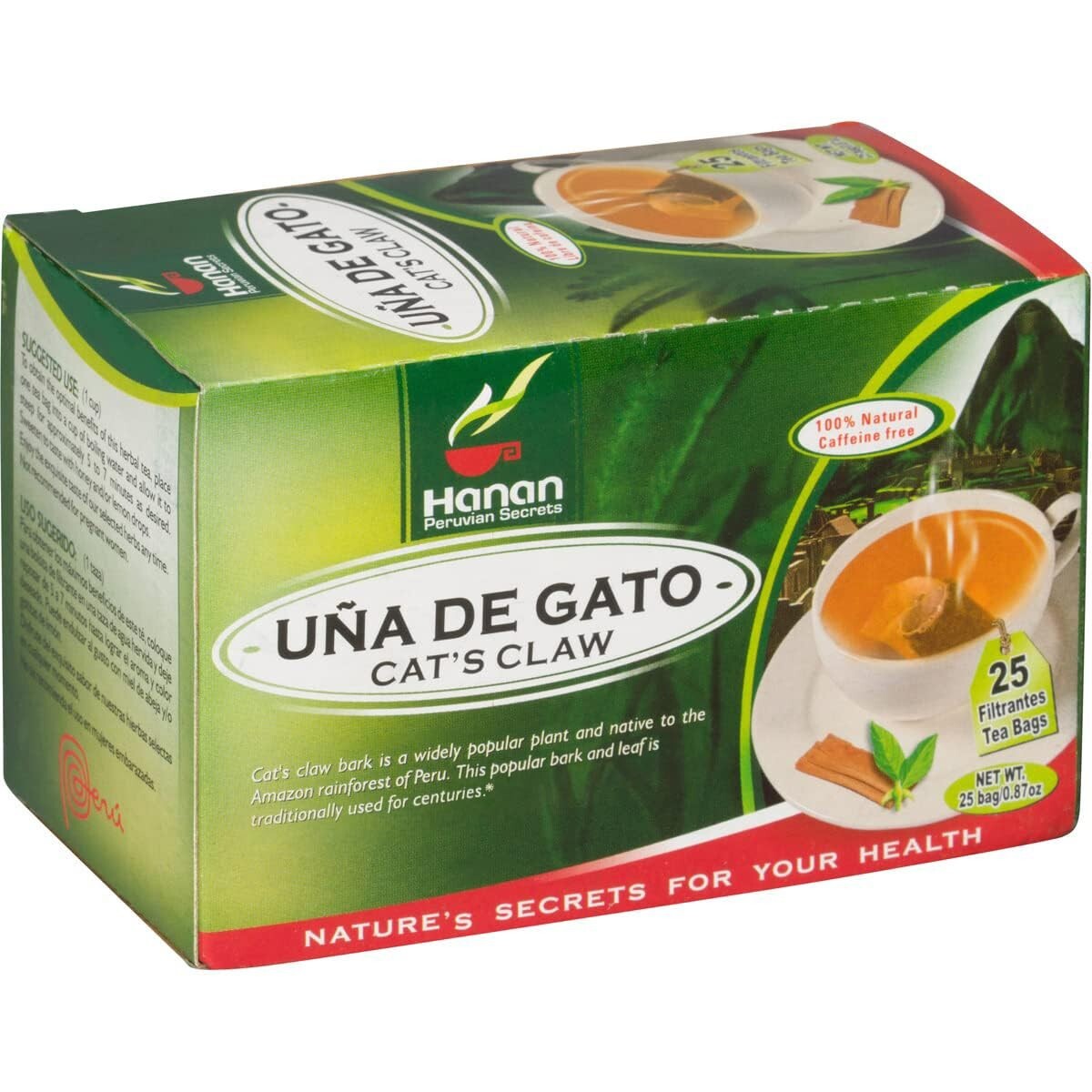 Cat’s Claw Tea (Uña de Gato) 25 Herbal Teabags