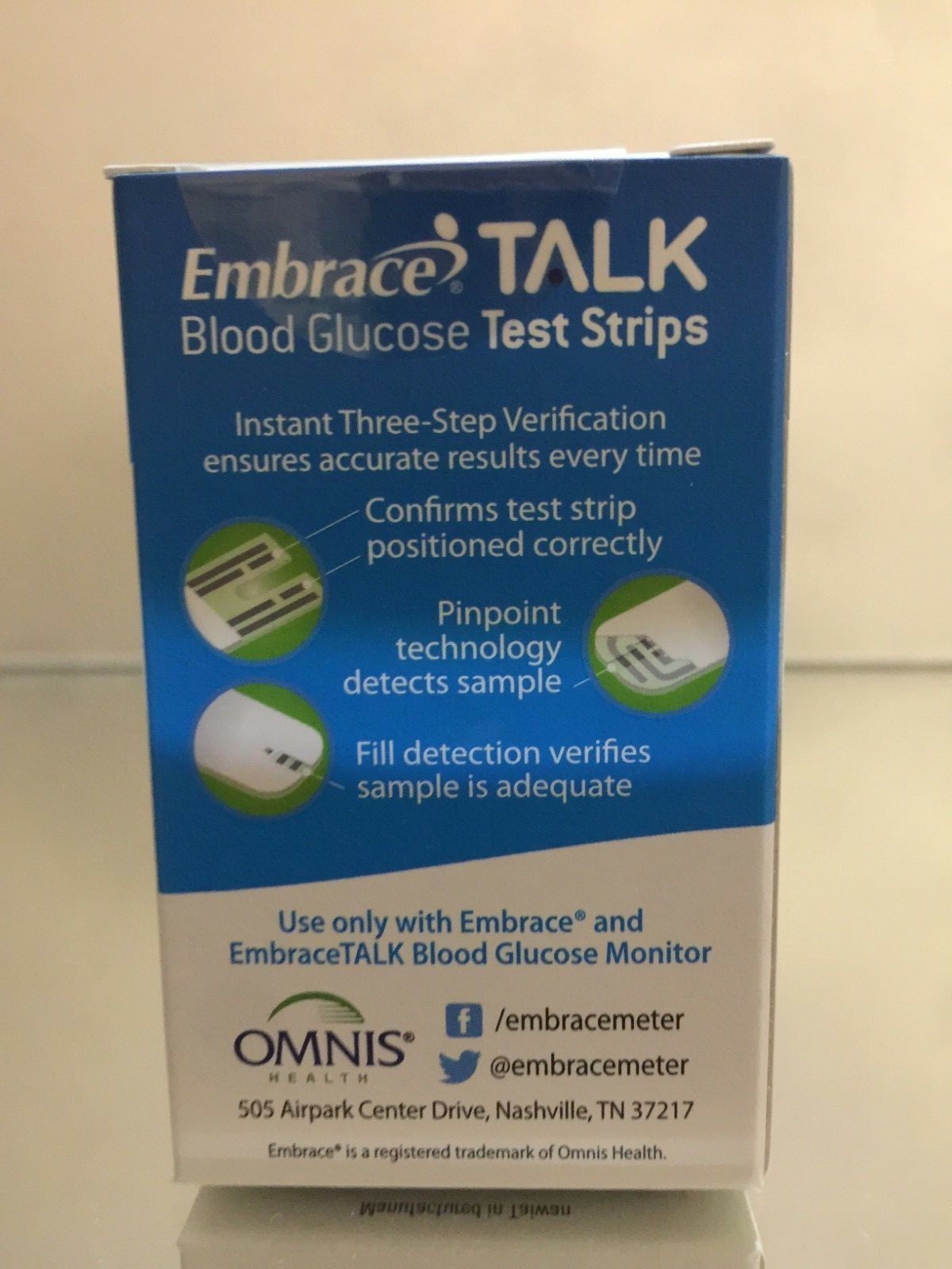 Embrace Blood Glucose Test Strips 50 Count. EXP 05/05/2025 FREE SHIPPING