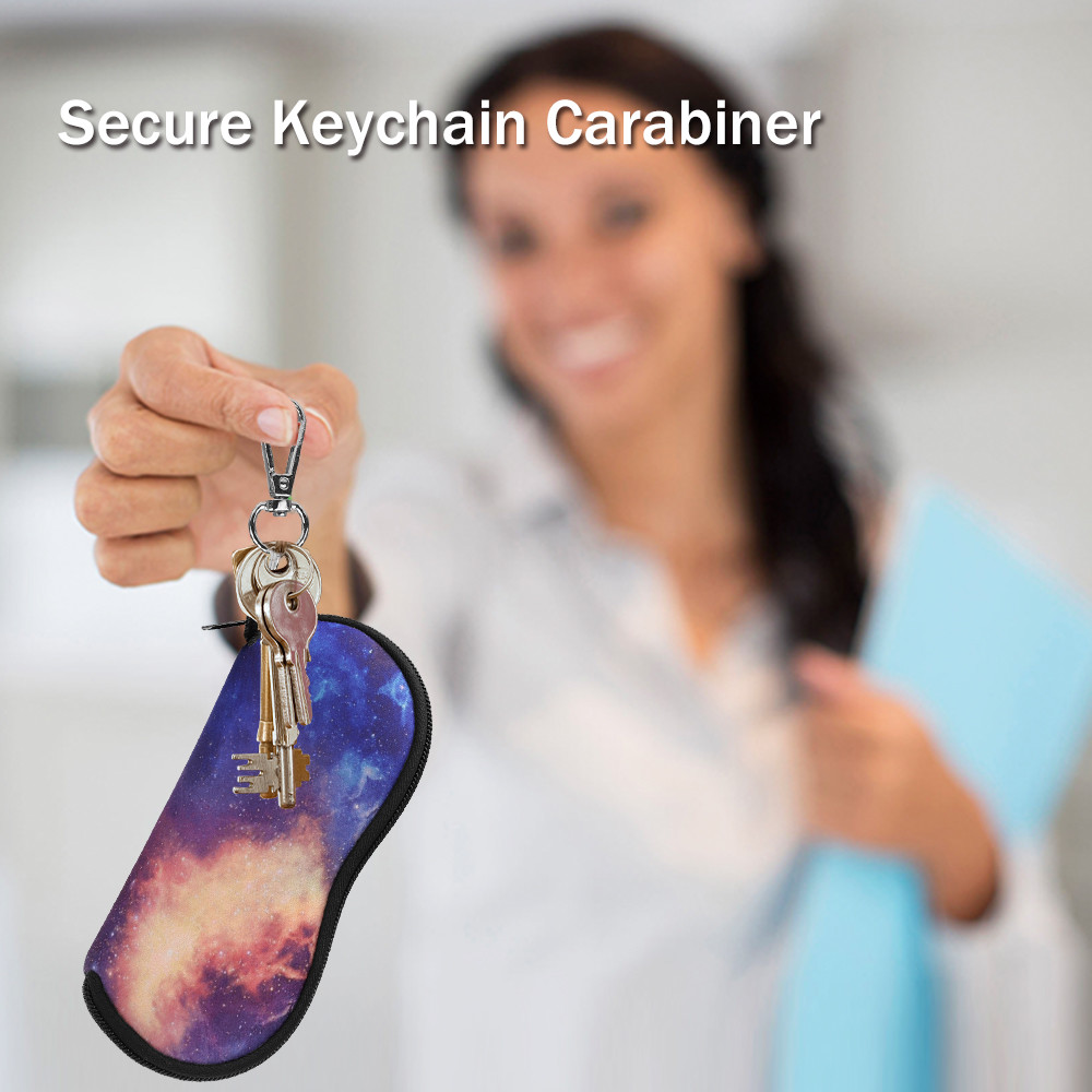 Portable Anti-scratch Dust-proof Neoprene Zipper Eye-Glass Eyeglasses Case Bag