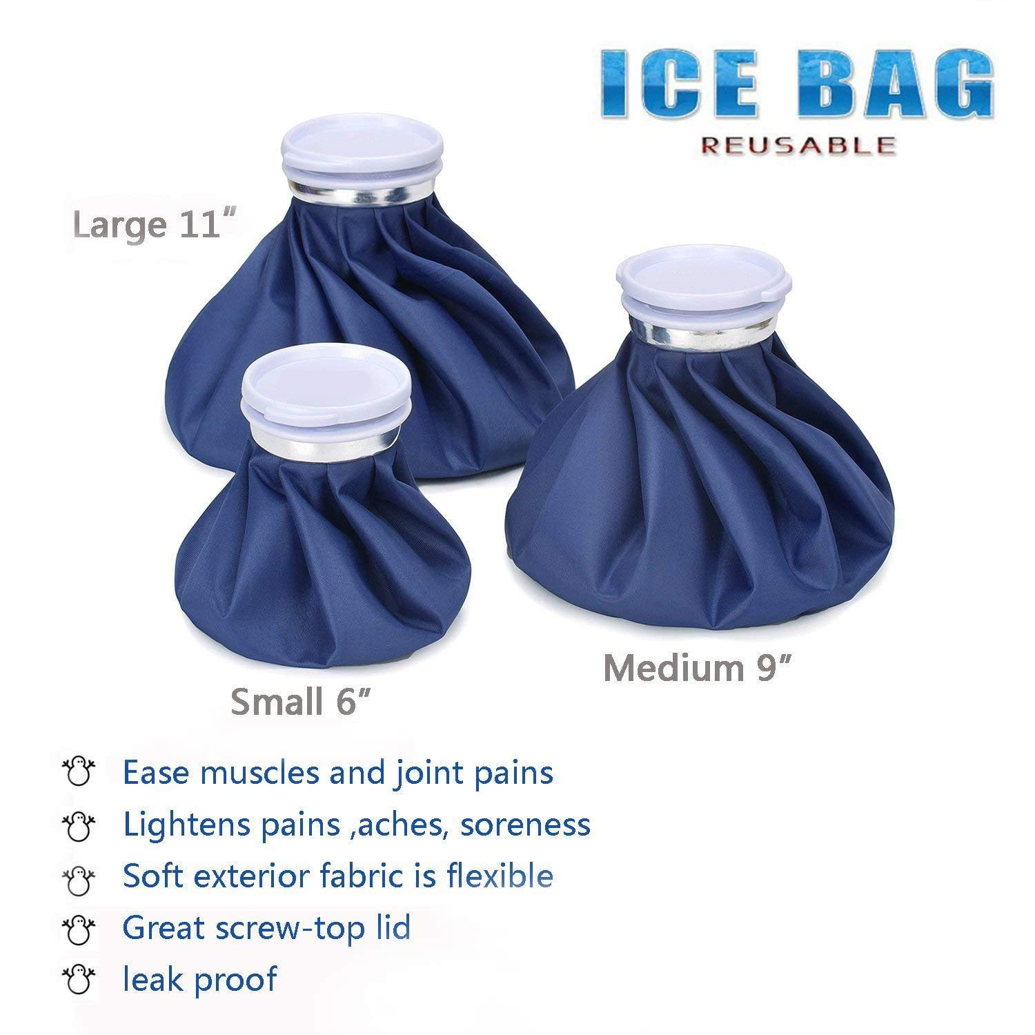 Ice Bags Packs Knee Neck Reusable Cold Relief Pain Headache Sport Injury Lot
