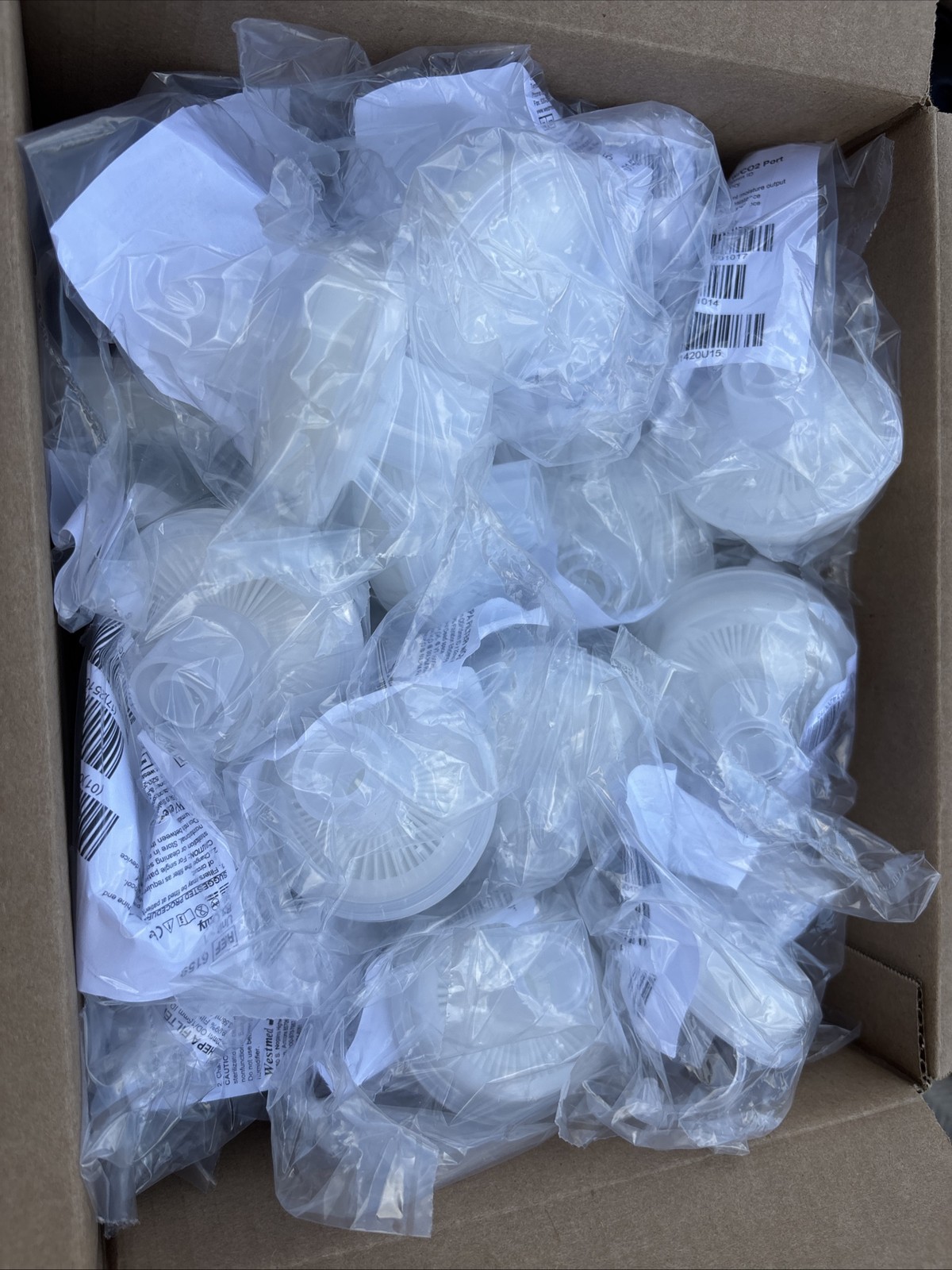 6159 Westmed Hepa Filter w/CO2 Port – 50 Pack Case – Exp 10/2025