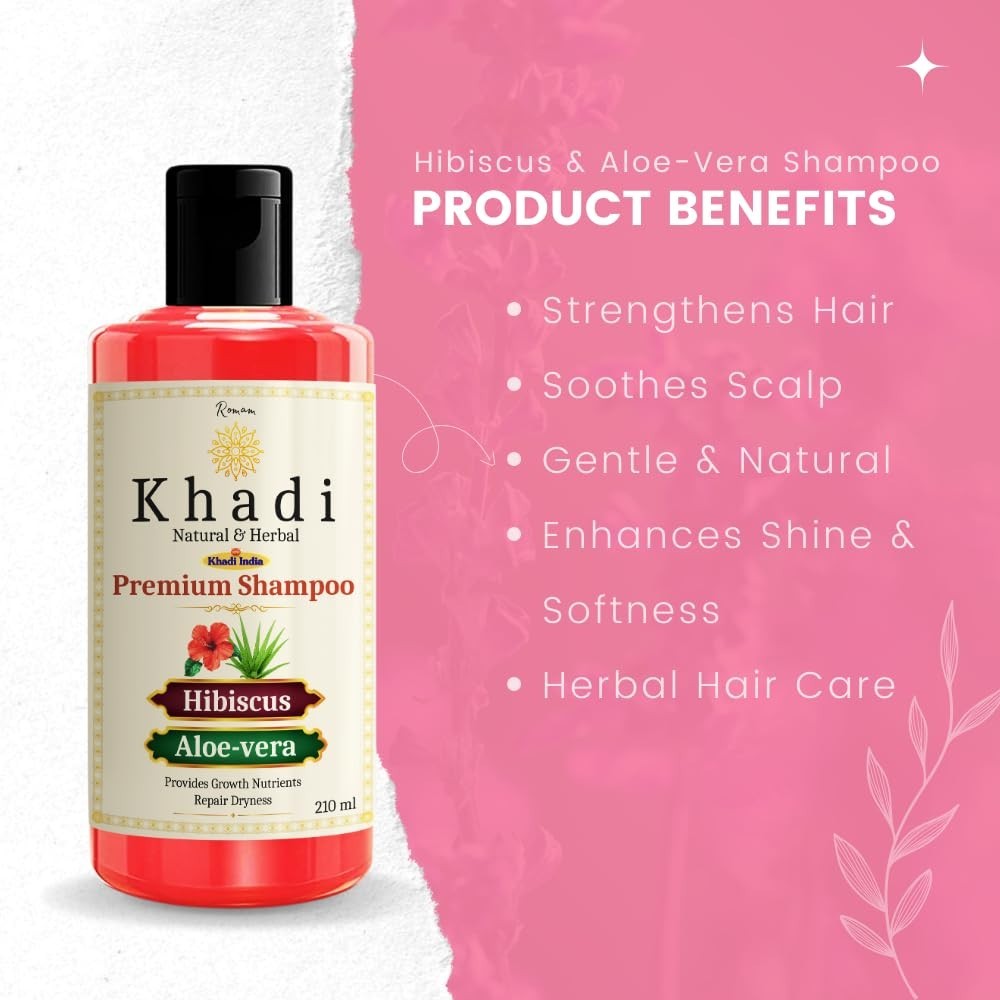 Khadi Natural Herbal Shampoo 210ml Hair Care Sulfate Free Multi Variant
