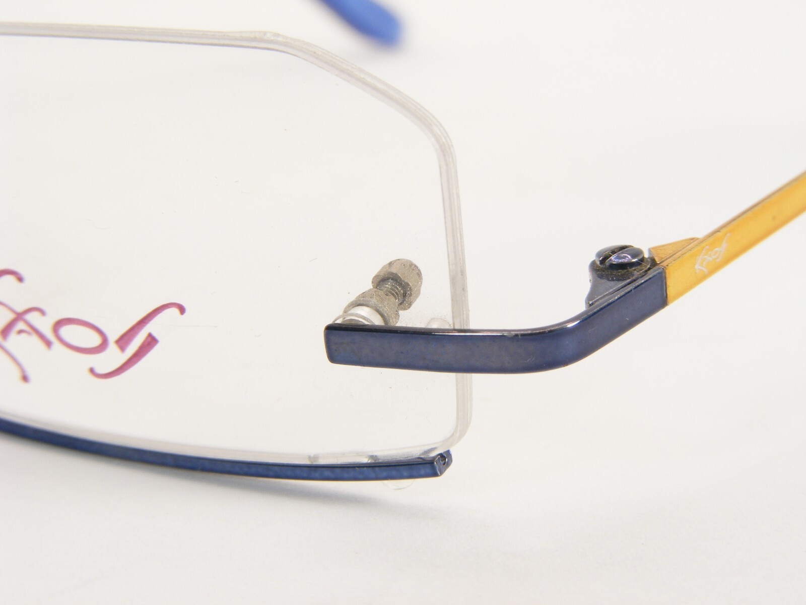 KAOS 108 Col. 2 Blue /Gold UNIQUE RARE EYEGLASSES FRAME 50-21-135mm Germany