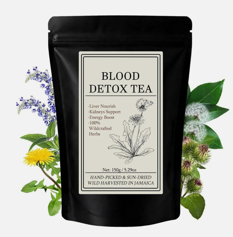 30 Bags Jamaican Healing Garden Blood Detox Tea, Chef Tijani Blood Detox Tea