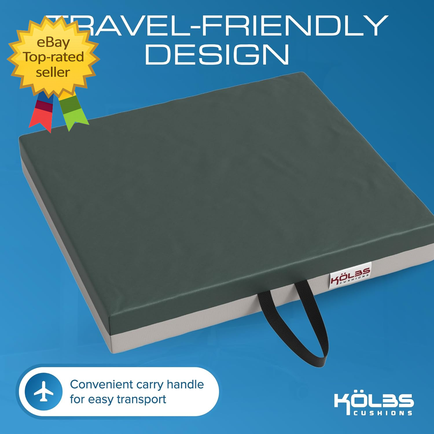 Gel Extreme Wheelchair Seat Cushion Coccyx Sciatica & Tailbone Pain Relief