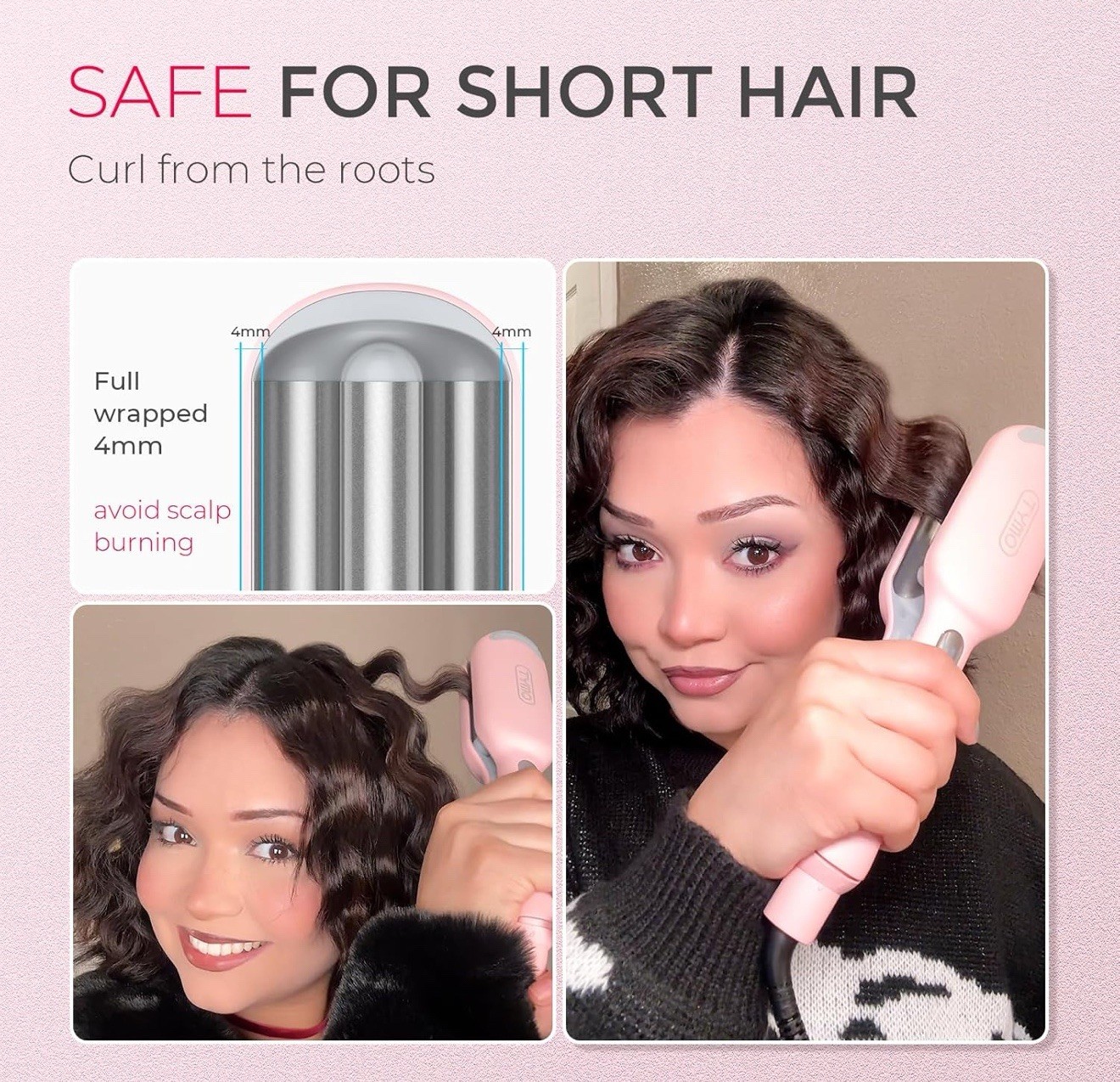 TYMO ROVY Hair Crimper Waver Hair Tool Deep Wave Curling Iron New Seller