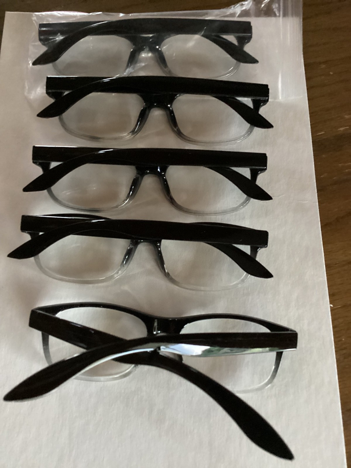 Reading Glasses Lot of 5 Unknown Magnification – New & Unused.